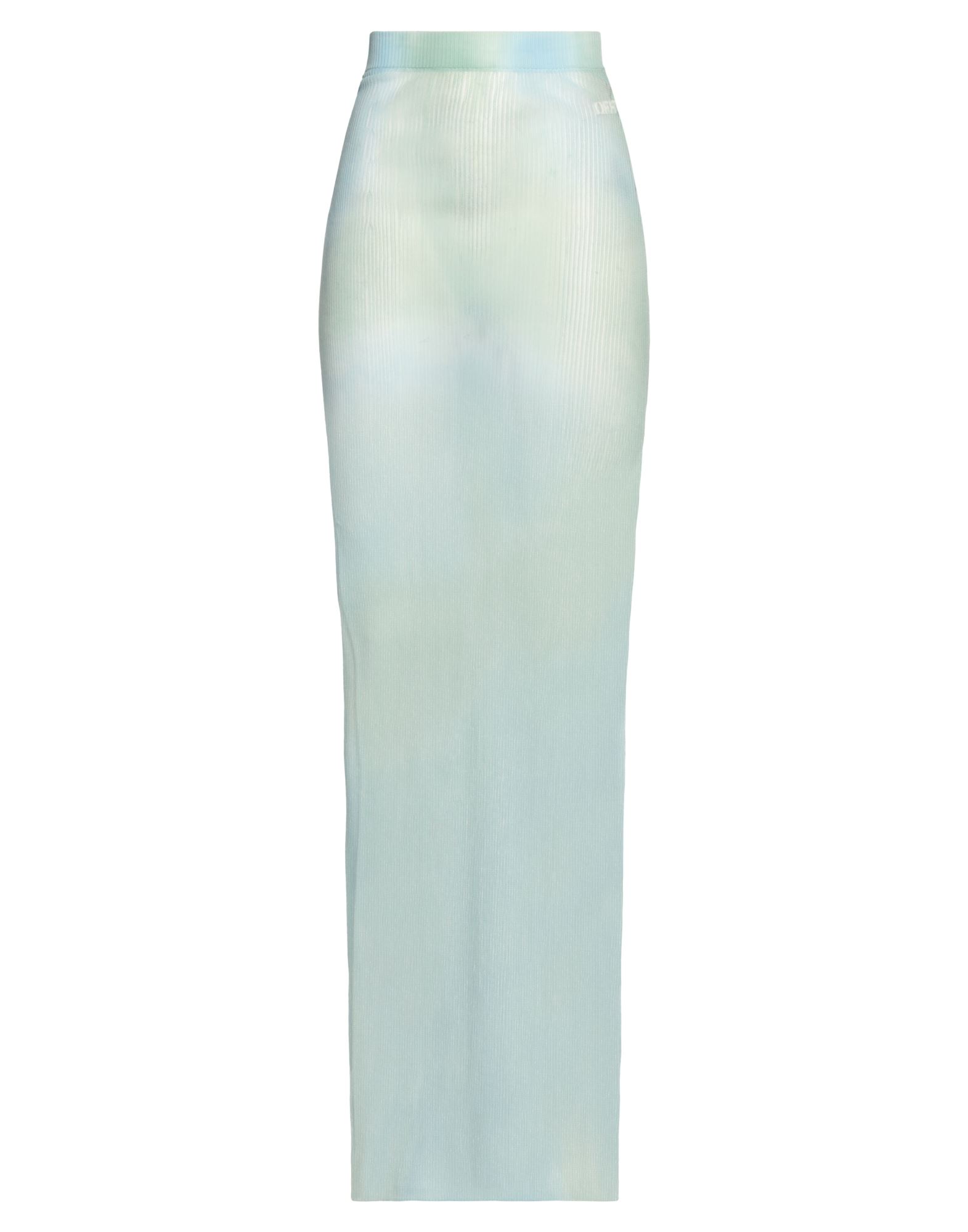 니트 소재, 라이트웨이트 니트, 장식 부착 없음, 투톤 패턴, 엘라스틱 웨이스트, 안감없음, 포켓 없음, 펜슬 스커트. 이미지