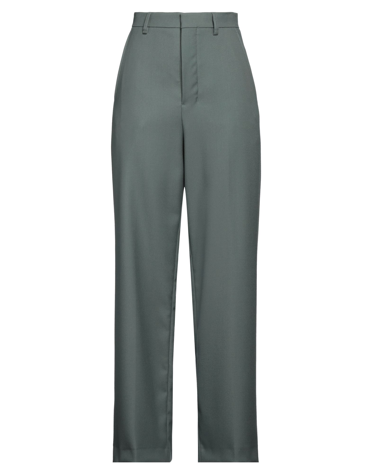 스트레이트 레그 팬츠, 트윌, 솔리드 컬러, 장식 부착 없음, 하이 웨이스트, 레귤러 핏, 버튼 여밈, 멀티 포켓, 드라이클리닝, 표백 금지, 건조기 사용불가, 흠잡을 데 없는 프로페셔널한 오피스 룩을 연출해줄 우아하고 세련된 아이템. 이미지