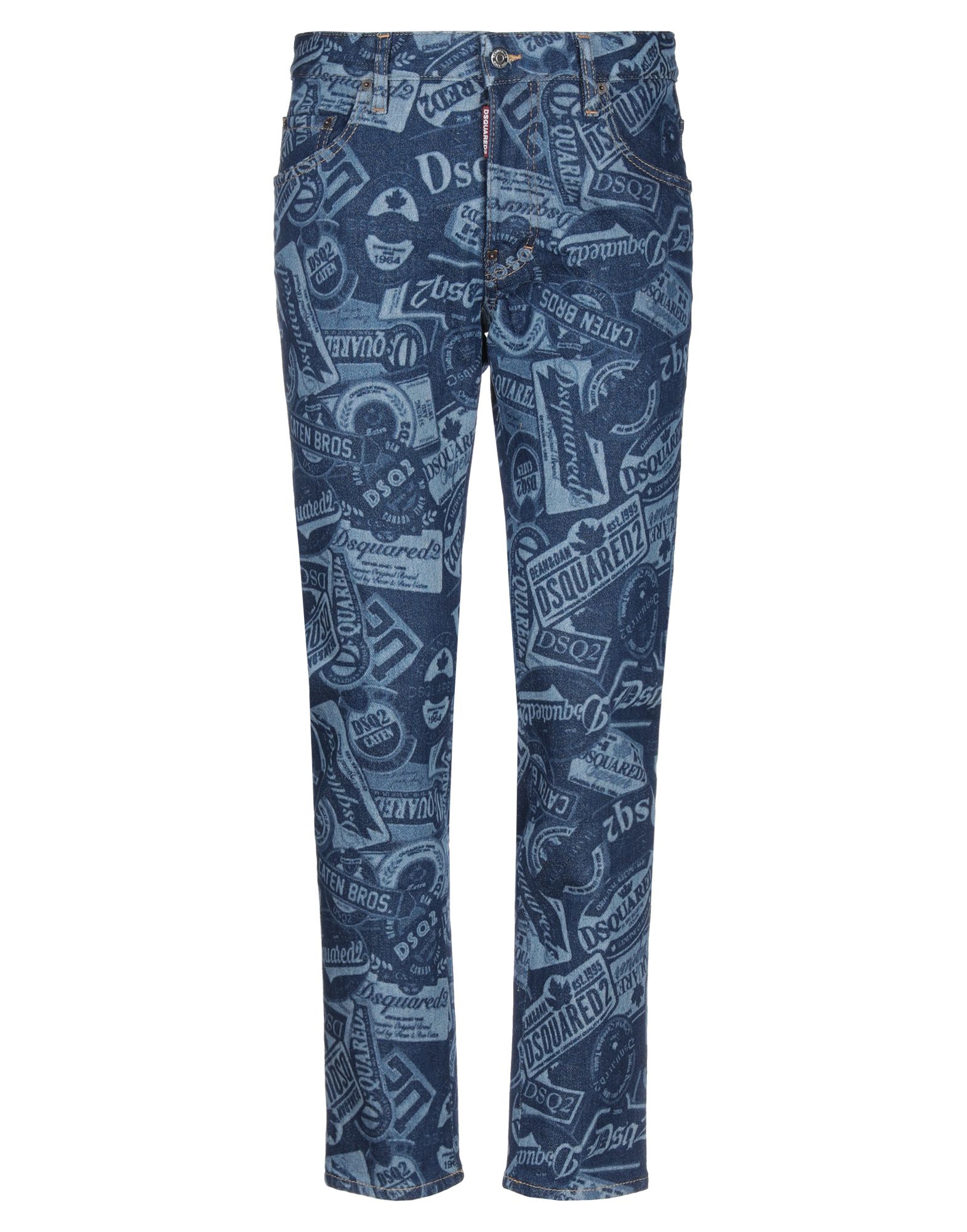 데님, 스티치 장식, 로고, 로고 디자인, 노멀 웨이스트, 프론트 클로져, 버튼 여밈, 멀티 포켓, 미디엄 워싱, 스트레치. 이미지