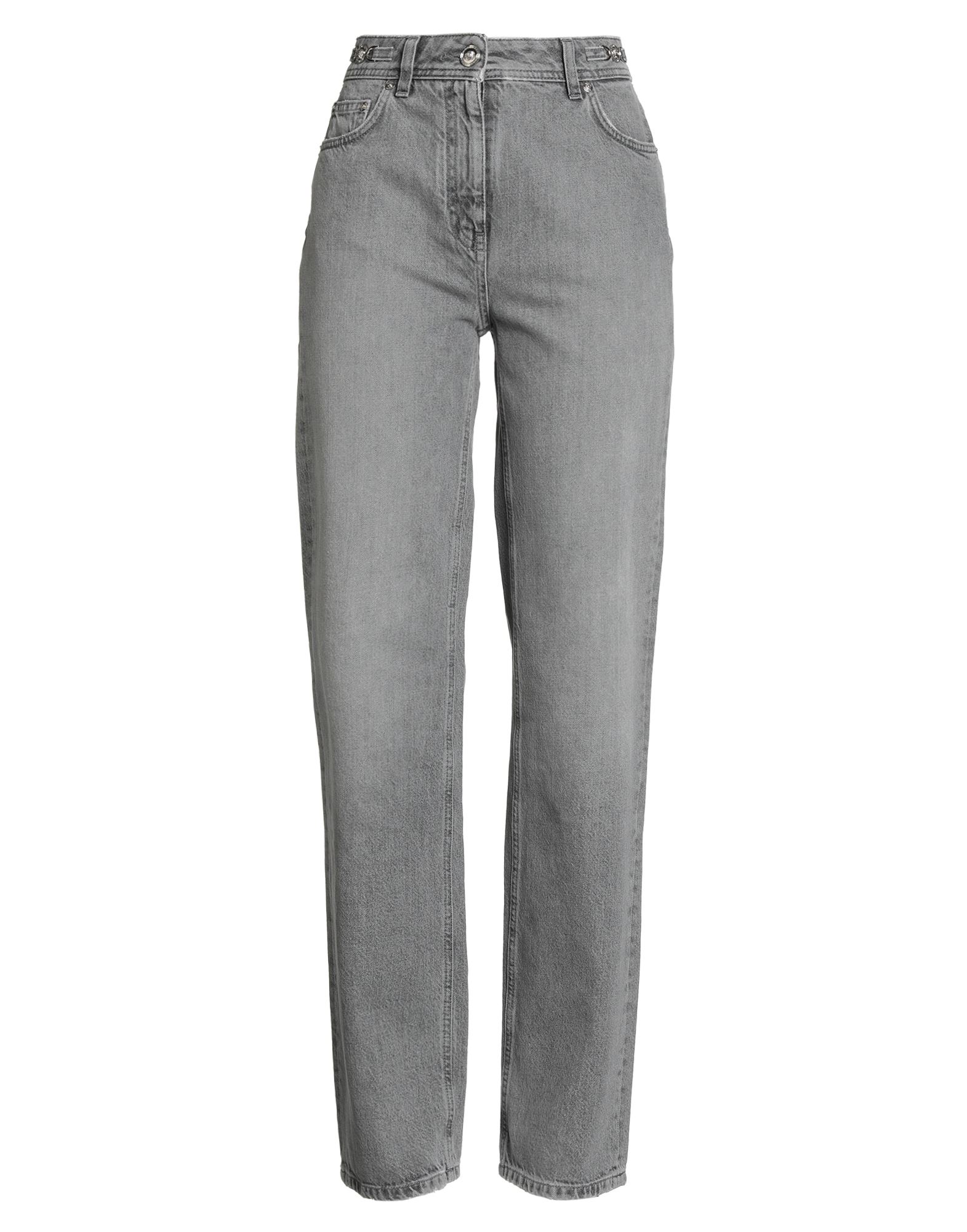 스트레이트 레그 진, 데님, 바랜 효과, 솔리드 컬러, 브랜드 로고, 컬러 워싱, 하이 웨이스트, 벨트 루프, 레귤러 핏, 지퍼 여밈, 1 버튼, 멀티 포켓, 세탁기로 세탁, 표백 금지, 건조기 사용불가, 동물성 비섬유 자재 함유. 이미지