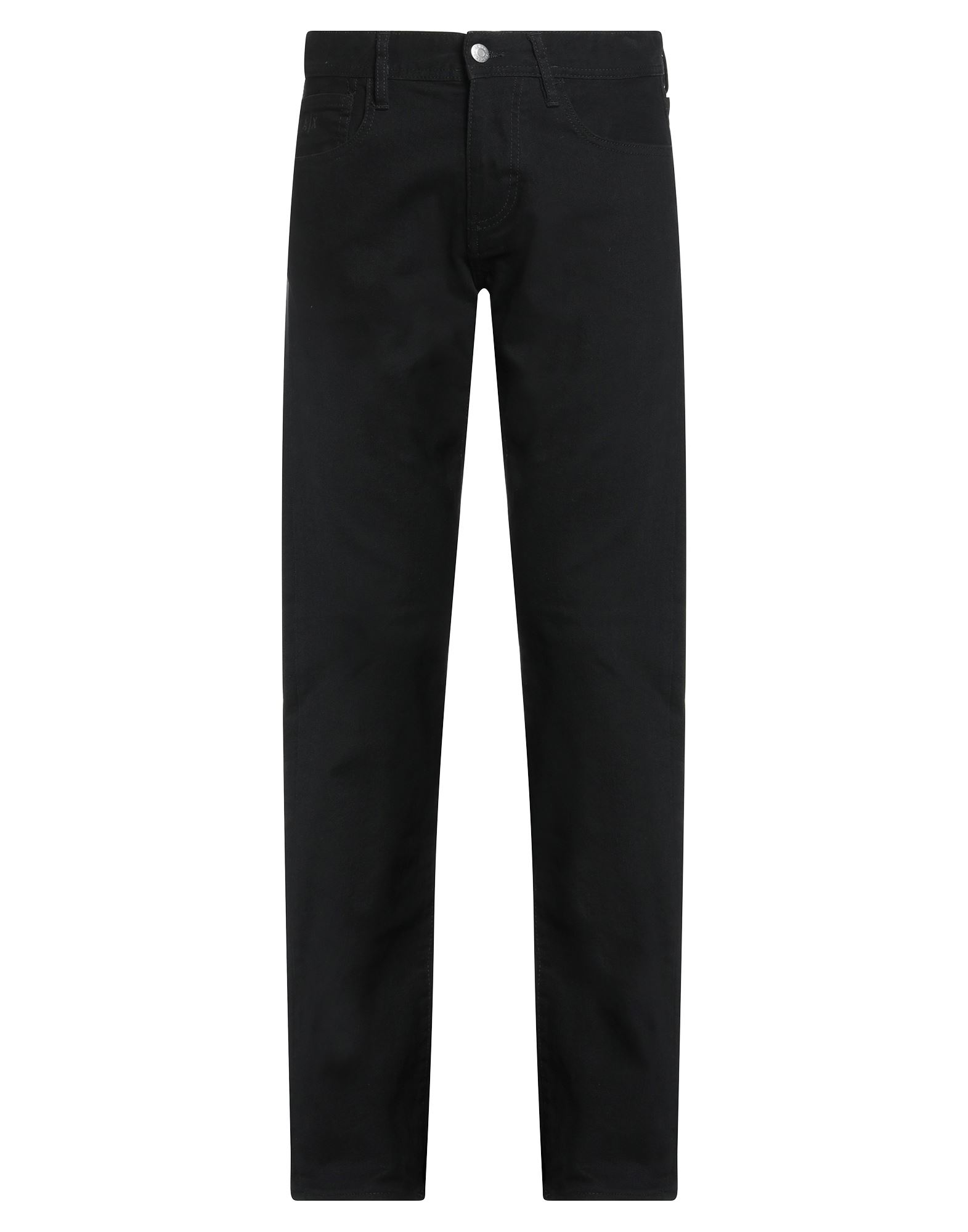 테이퍼드 진, 데님, 스트레치 패브릭, 솔리드 컬러, 브랜드 로고, 컬러 워싱, 노멀 웨이스트, 벨트 루프, 레귤러 핏, 지퍼 여밈, 1 버튼, 멀티 포켓, 세탁기로 세탁, 표백 금지, 건조기 사용불가. 이미지