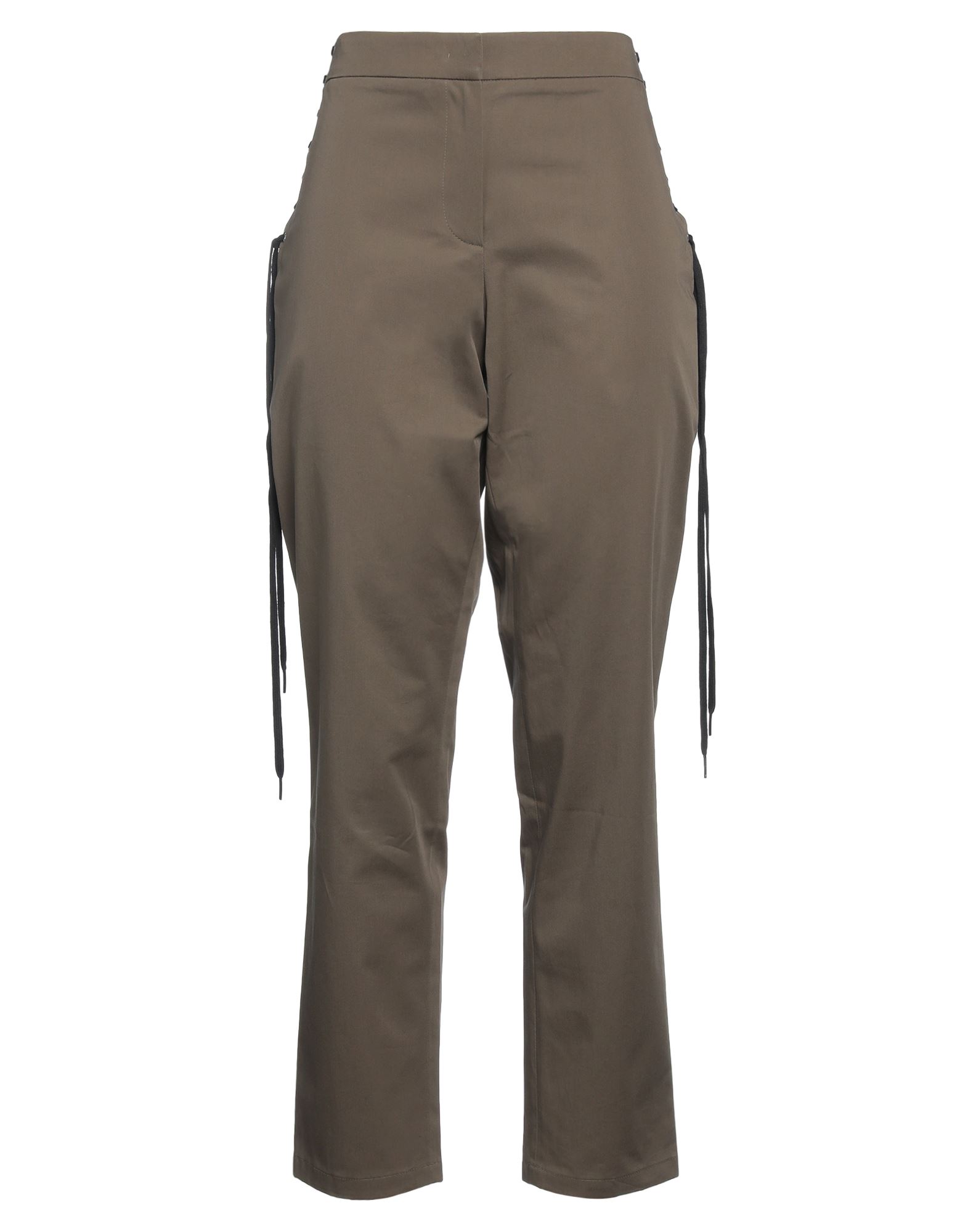 테이퍼드 팬츠, 우븐, 솔리드 컬러, 장식 부착 없음, 노멀 웨이스트, 레귤러 핏, 멀티 포켓. 이미지