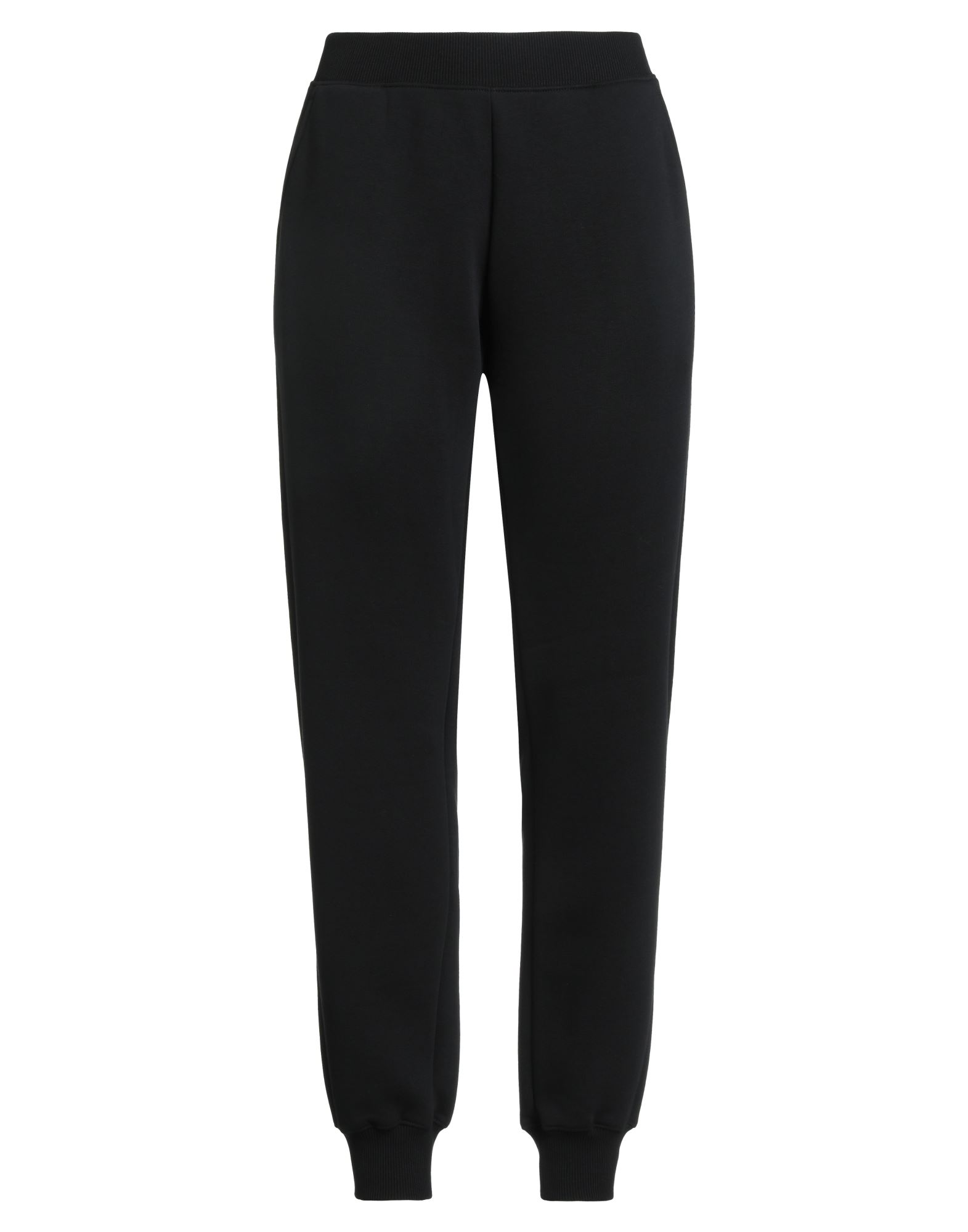 트랙 팬츠, 플리스, 솔리드 컬러, 자수 로고 장식, 하이 웨이스트, 드로스트링 웨이스트, 컴포트 핏, 슬릿 포켓, 세탁기로 세탁, 표백 금지, 건조기 사용불가, 운동이나 야외 활동에 적합한, 스타일과 편안함을 모두 갖춘 퍼포먼스 스포츠웨어. 이미지