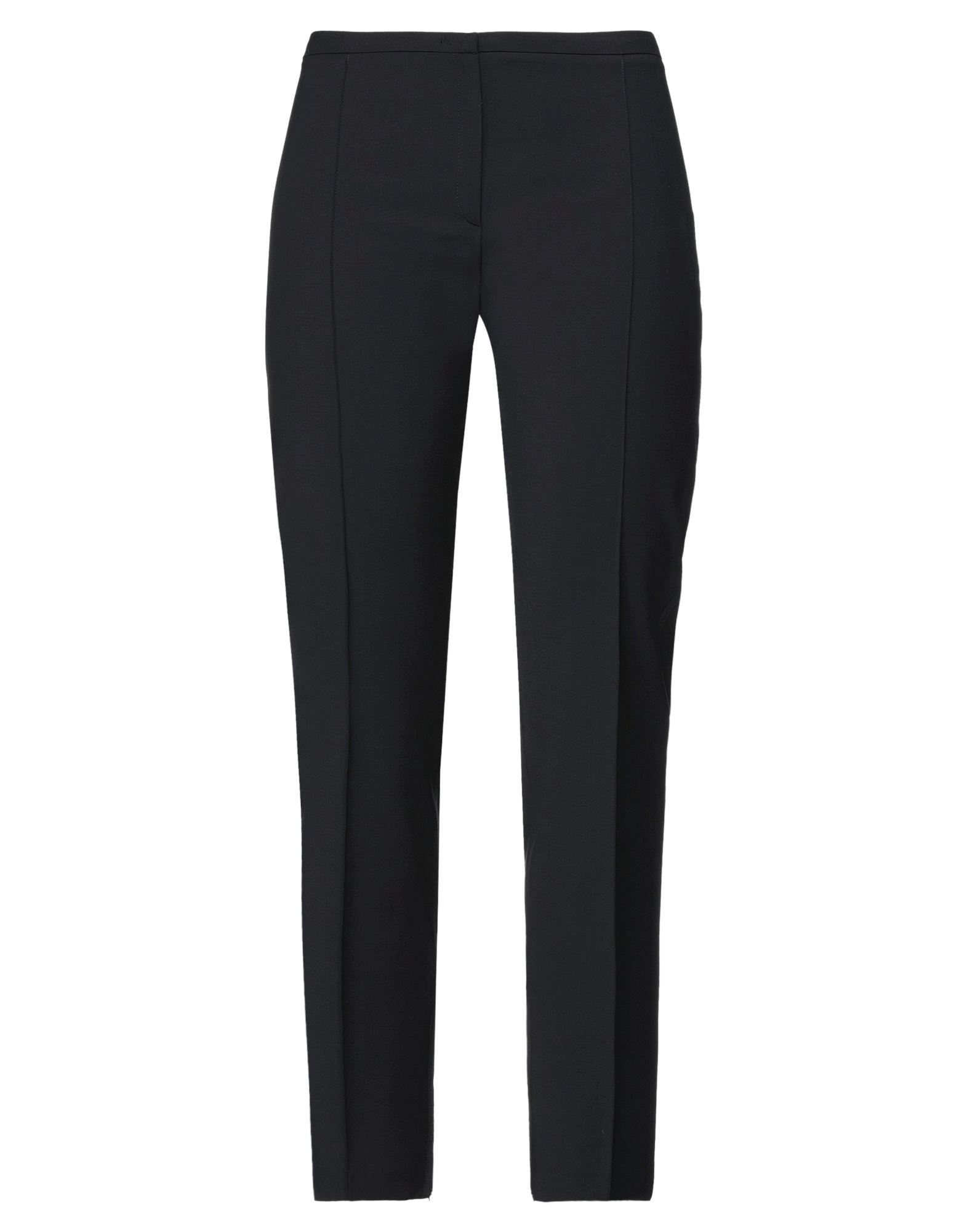 울 보일, 브랜드 로고, 솔리드 컬러, 노멀 웨이스트, 테이퍼드 레그, 레귤러 핏, 훅&아이, 지퍼 클로저, 지퍼 헴라인, 포켓 없음, 스트레치, 라지 핏, 테일러드. 이미지