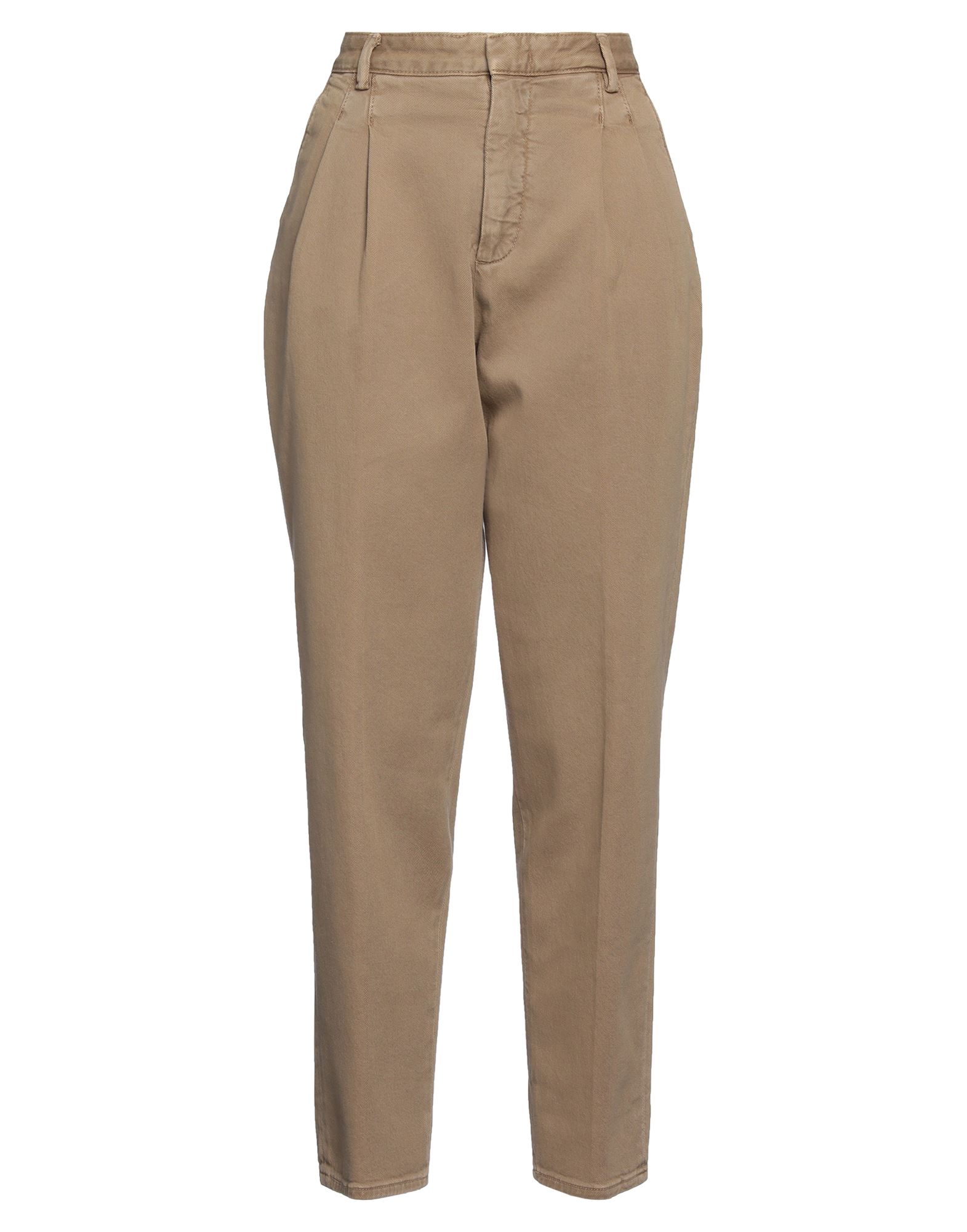 개버딘, 장식 부착 없음, 솔리드 컬러, 하이 웨이스트, 테이퍼드 레그, 레귤러 핏, 지퍼 여밈, 멀티 포켓, 세탁기로 세탁, 건조기 사용불가, 표백 금지, 치노. 이미지