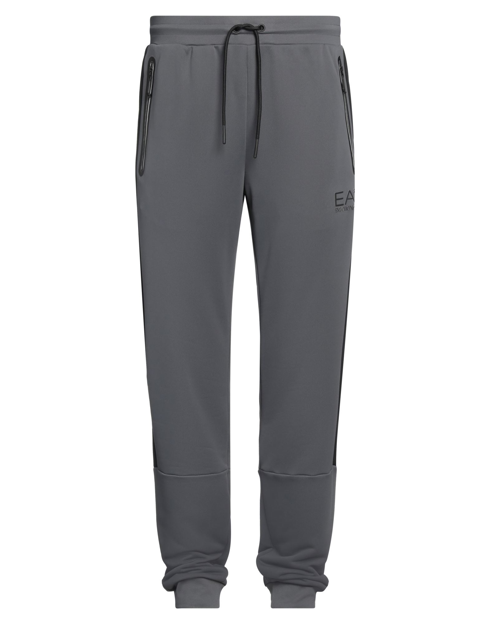 트랙 팬츠, 저지, 투톤 패턴, 사이드 스트라이프, 브랜드 로고, 엘라스틱 웨이스트라인, 컴포트 핏, 드로스트링 여밈, 엘라스틱 헴라인, 멀티 포켓, 세탁기로 세탁, 표백 금지, 건조기 사용불가. 이미지