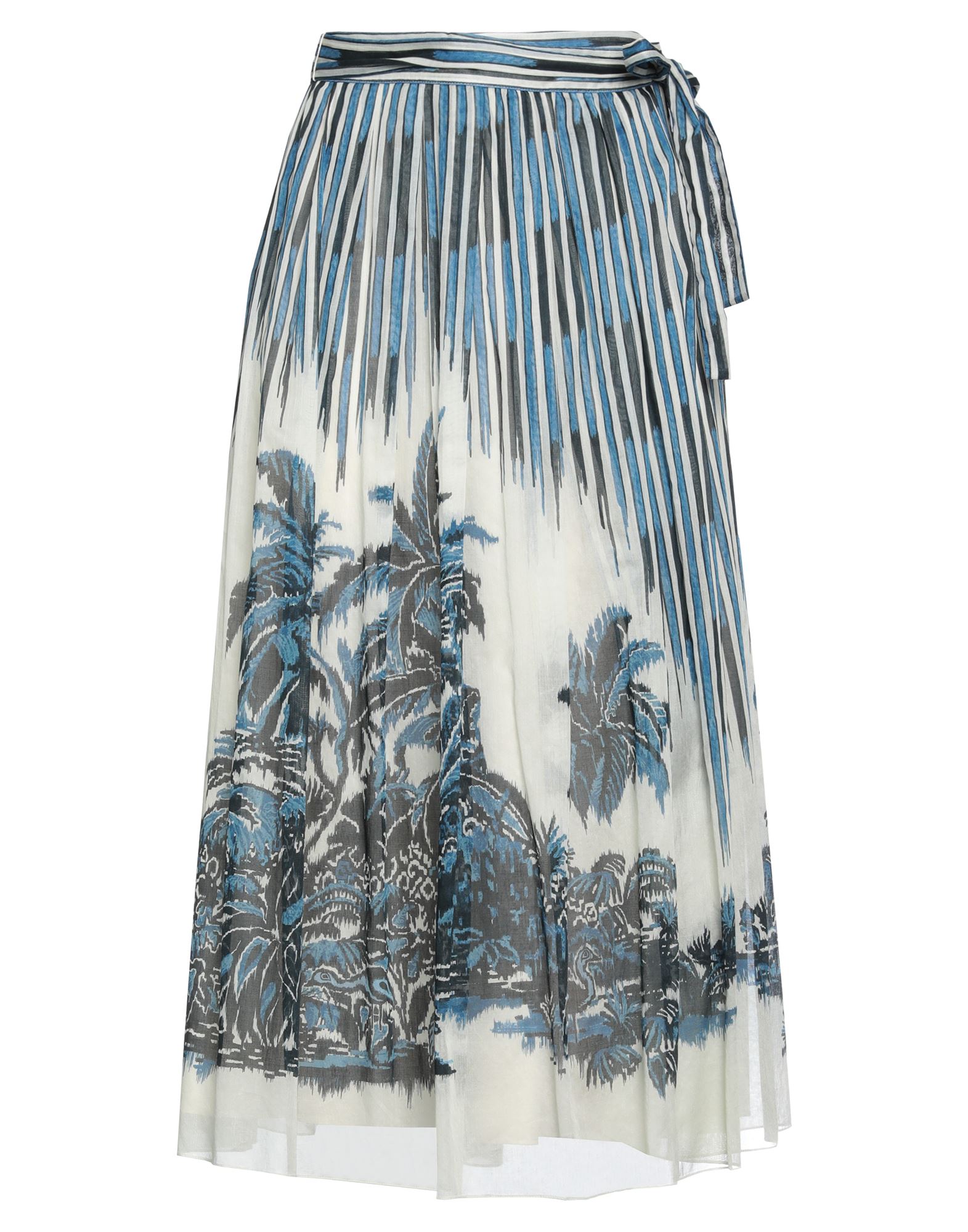 평직, 플로럴 모티브, 플리츠 디테일, 스트링. 이미지