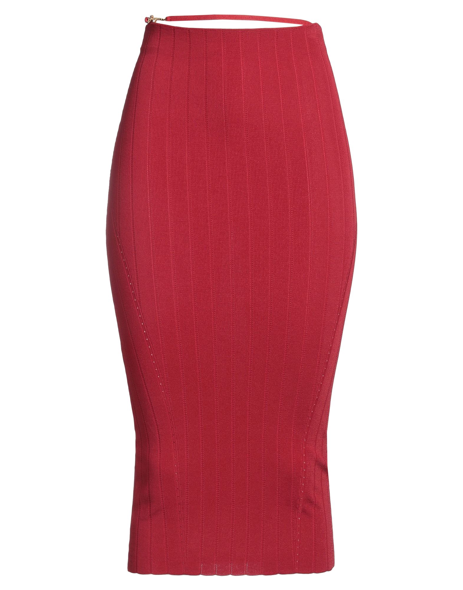 펜슬 스커트, 니트 소재, 라이트웨이트 니트, 장식 부착 없음, 솔리드 컬러, 안감없음, 포켓 없음, 손세탁 또는 드라이클리닝, 표백 금지, 건조기 사용불가. 이미지