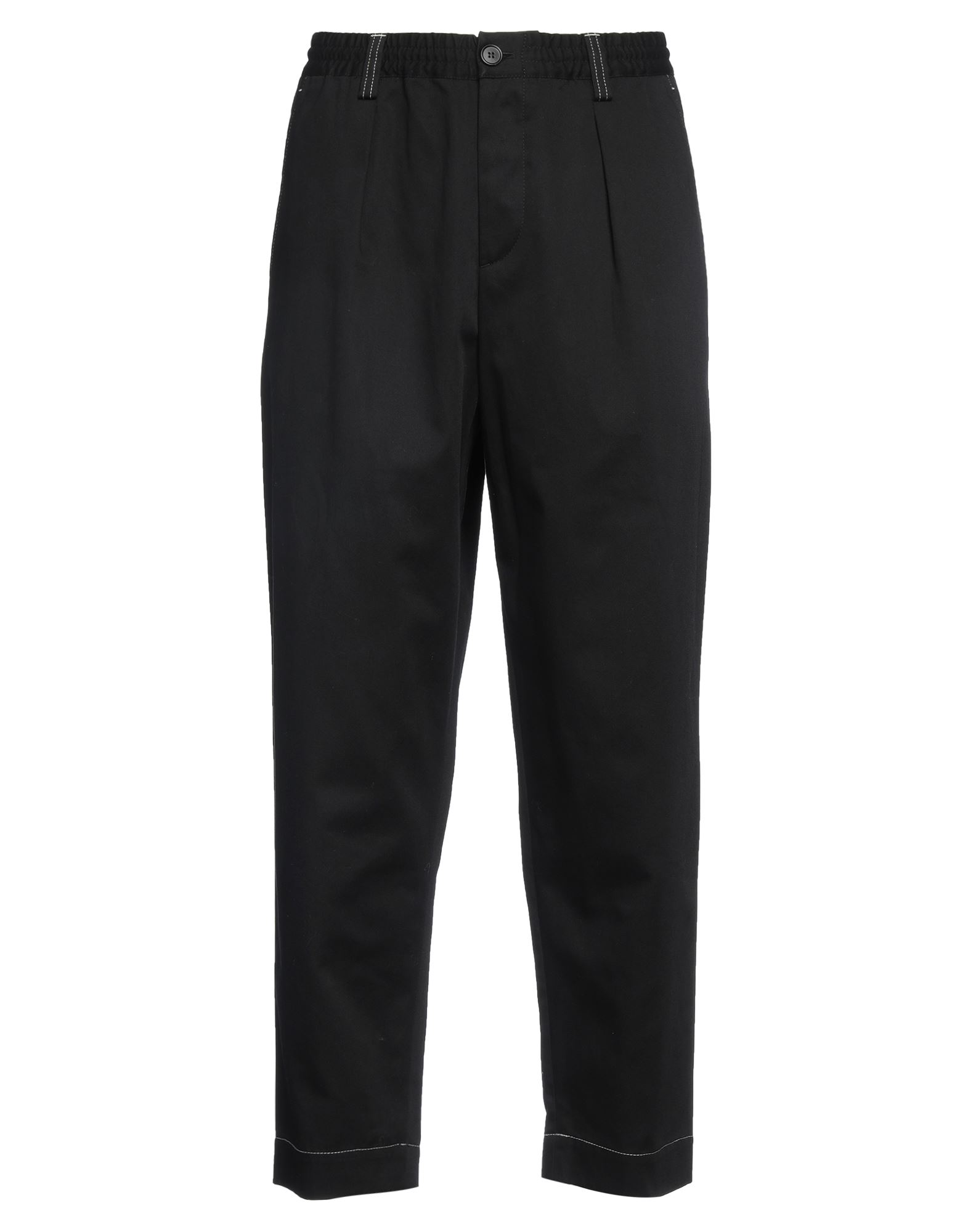 우븐, 장식 부착 없음, 솔리드 컬러, 노멀 웨이스트, 테이퍼드 레그, 레귤러 핏, 버튼 여밈, 멀티 포켓, 치노, 라지 핏. 이미지