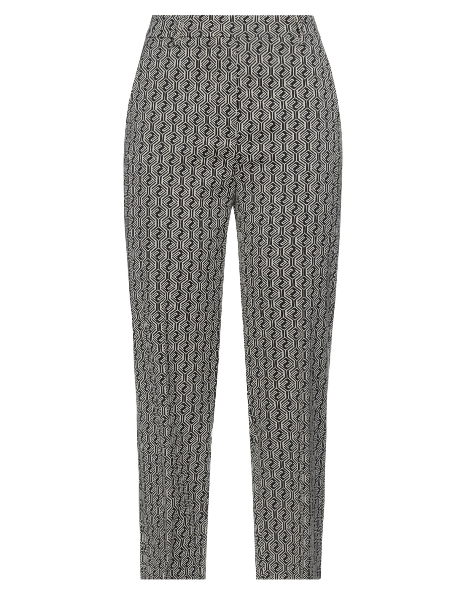 테이퍼드 팬츠, 우븐, 로고 디자인, 장식 부착 없음, 하이 웨이스트, 레귤러 핏, 멀티 포켓, 스트레치, 크롭트. 이미지