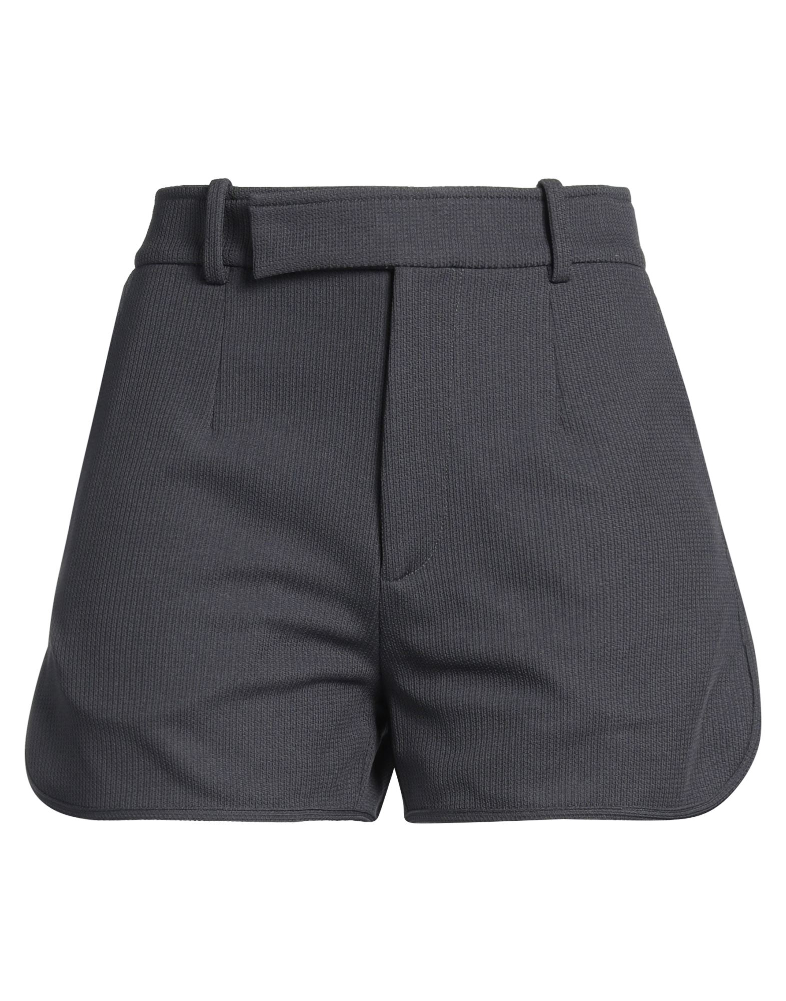 반바지, 저지, 자카드, 솔리드 컬러, 장식 부착 없음, 하이 웨이스트, 지퍼 여밈, 후크 여밈, 멀티 포켓, 드라이클리닝, 표백 금지, 건조기 사용불가. 이미지