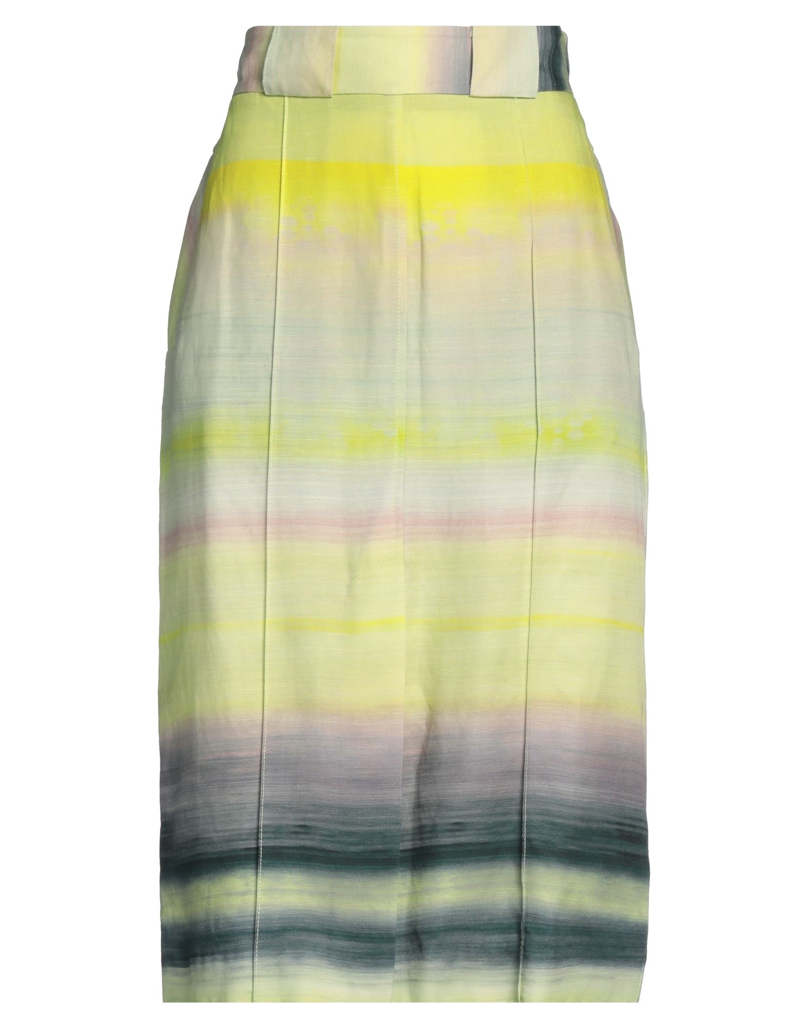 플레어 스커트, 우븐, 타이다이, 장식 부착 없음, 안감없음, 지퍼 여밈, 버튼 여밈, 프론트 슬릿, 멀티 포켓, 드라이클리닝, 표백 금지, 건조기 사용불가. 이미지