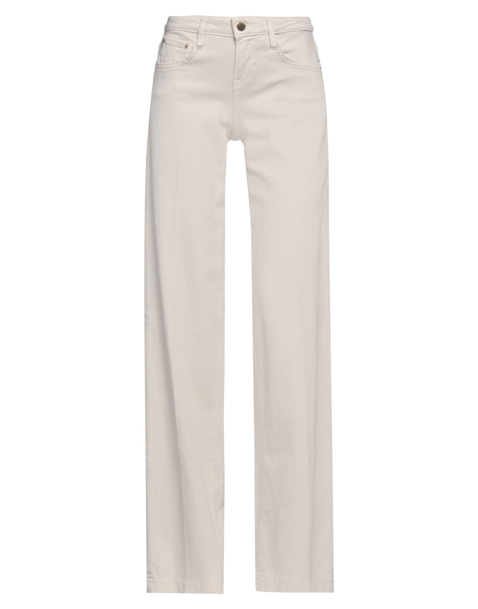 스트레이트 레그 진, 데님, 솔리드 컬러, 브랜드 로고, 컬러 워싱, 노멀 웨이스트, 벨트 루프, 레귤러 핏, 지퍼 여밈, 1 버튼, 멀티 포켓, 세탁기로 세탁, 표백 금지, 건조기 사용불가. 이미지