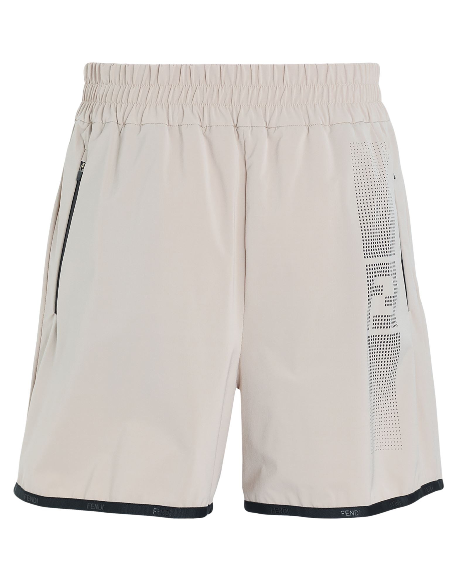 스포츠 쇼츠, 테크니컬 패브릭, 프린트 디테일 솔리드 컬러, 브랜드 로고, 파이핑 트림, 하이 웨이스트, 엘라스틱 웨이스트라인, 컴포트 핏, 멀티 포켓, 스트레치, 세탁기 세탁 또는 드라이클리닝, 표백 금지, 건조기 사용불가, 운동이나 야외 활동에 적합한, 스타일과 편안함을 모두 갖춘 퍼포먼스 스포츠웨어. 이미지