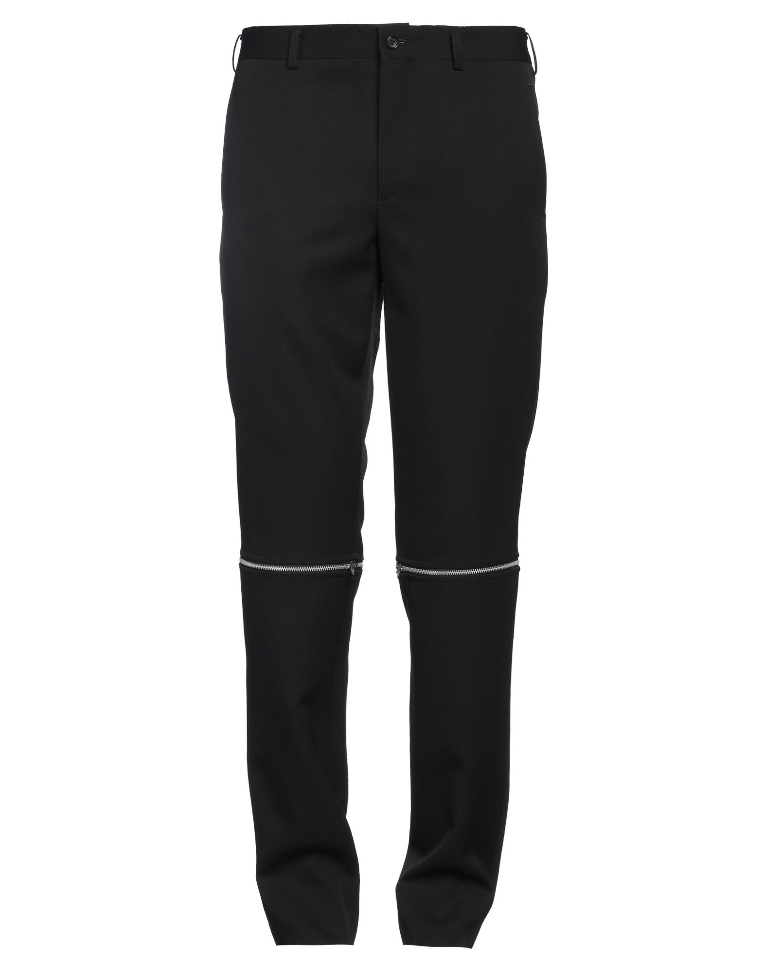 울 보일, 장식 부착 없음, 솔리드 컬러, 노멀 웨이스트, 벨트 루프, 테이퍼드 레그, 레귤러 핏, 지퍼 여밈, 멀티 포켓, 드라이클리닝, 표백 금지, 건조기 사용불가, 캐주얼 팬츠. 이미지