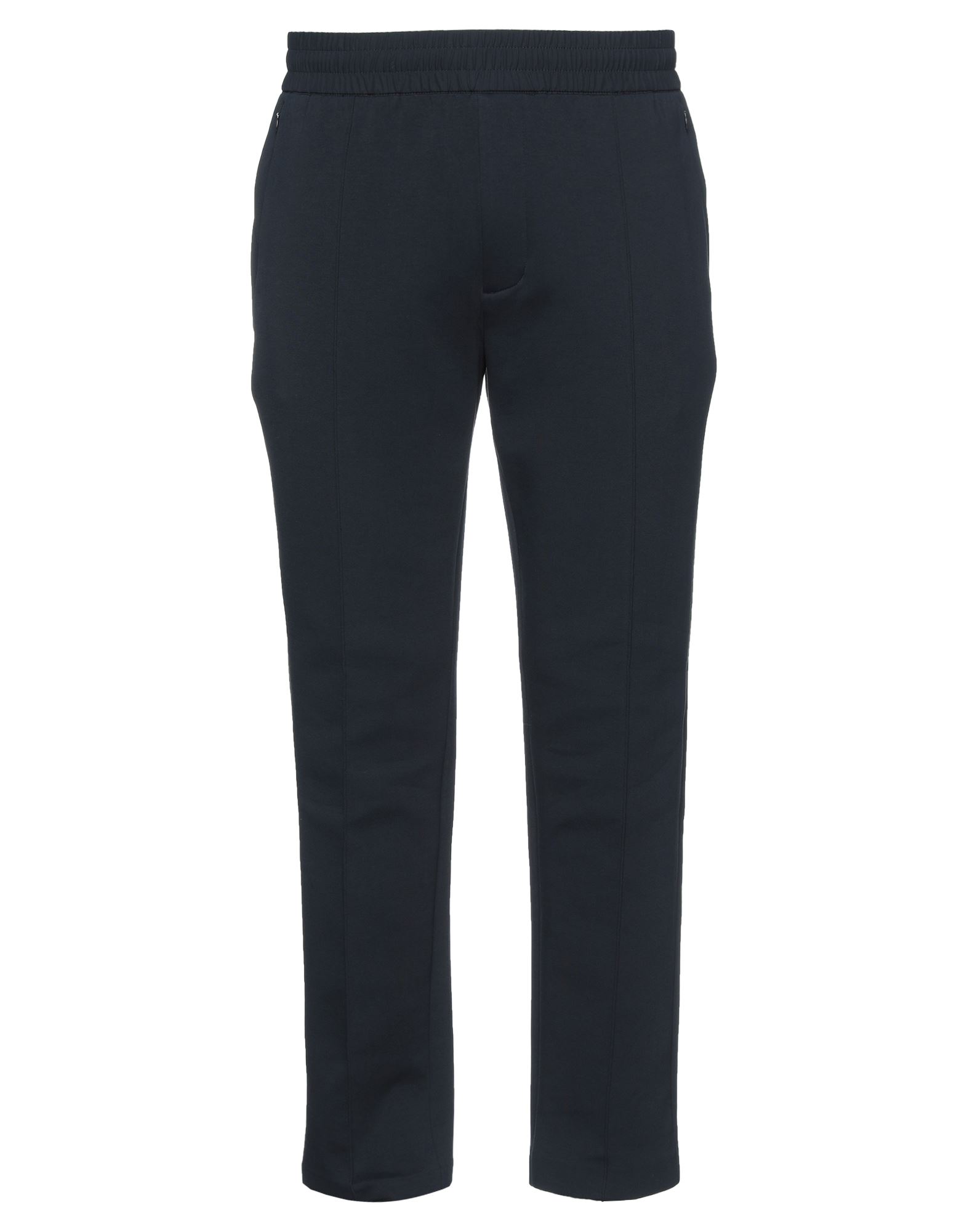 치노 팬츠, 우븐, 솔리드 컬러, 브랜드 로고, 하이 웨이스트, 테이퍼드 레그, 컴포트 핏, 드로스트링 여밈, 지퍼 여밈, 멀티 포켓, 스트레치. 이미지