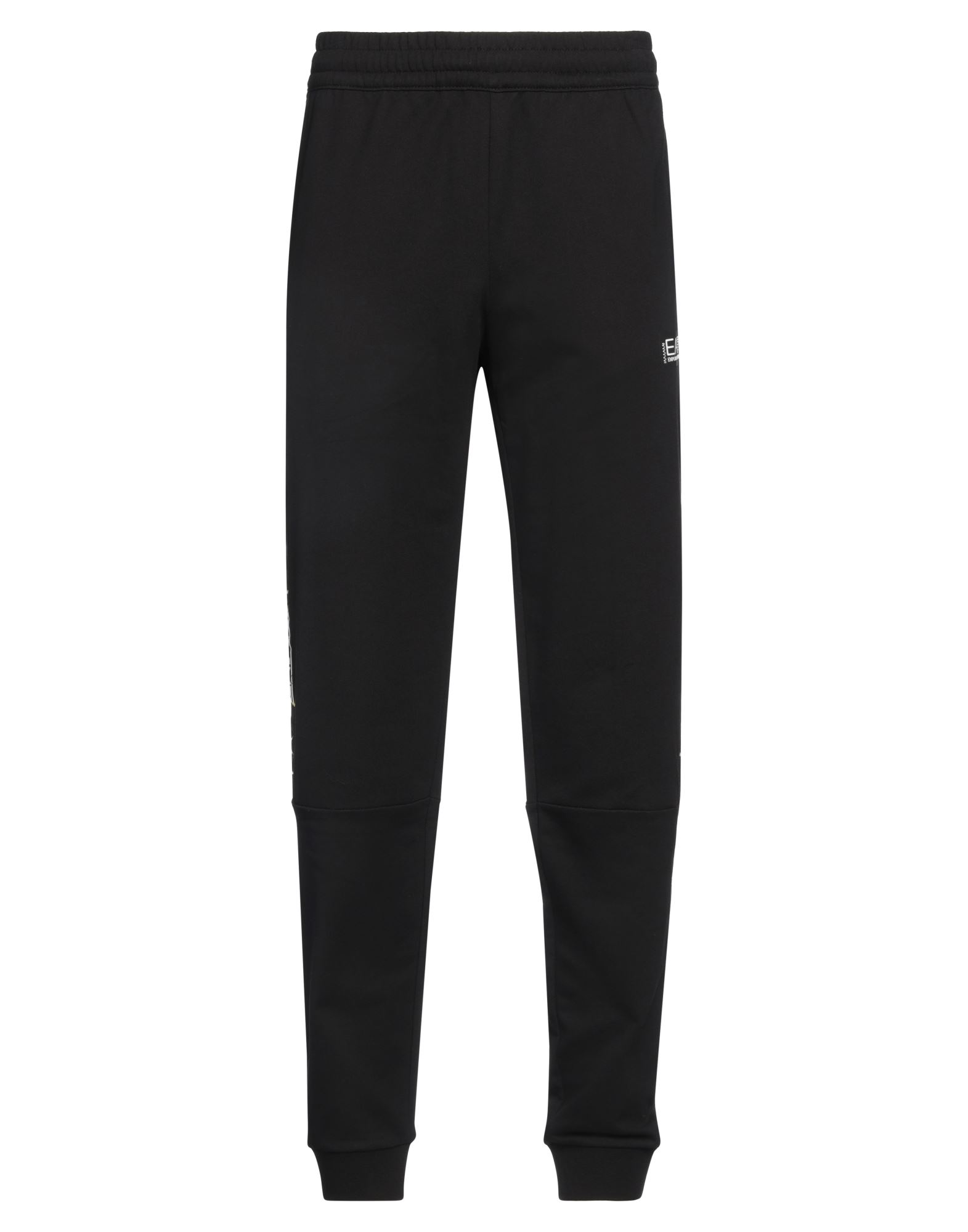 프렌치 테리, 사이드 스트라이프, 브랜드 로고, 장식 디테일 솔리드 컬러, 하이 웨이스트, 드로스트링 웨이스트, 테이퍼드 레그, 컴포트 핏, 멀티 포켓, 스포츠. 이미지