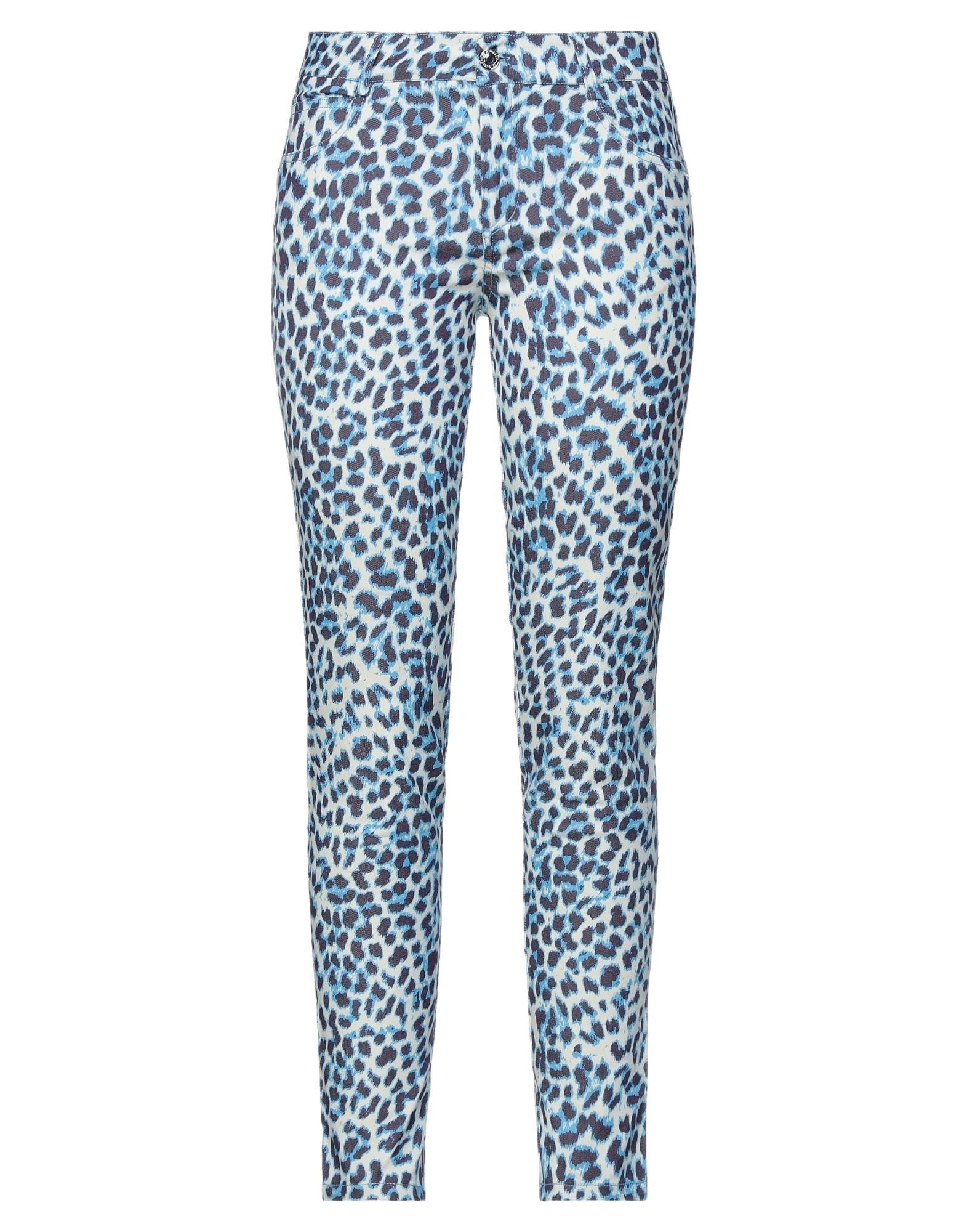 스키니 진, 데님, 레오파드 패턴, 스터드, 브랜드 로고, 컬러 워싱, 노멀 웨이스트, 스키니, 1 버튼, 지퍼 여밈, 스트레치. 이미지