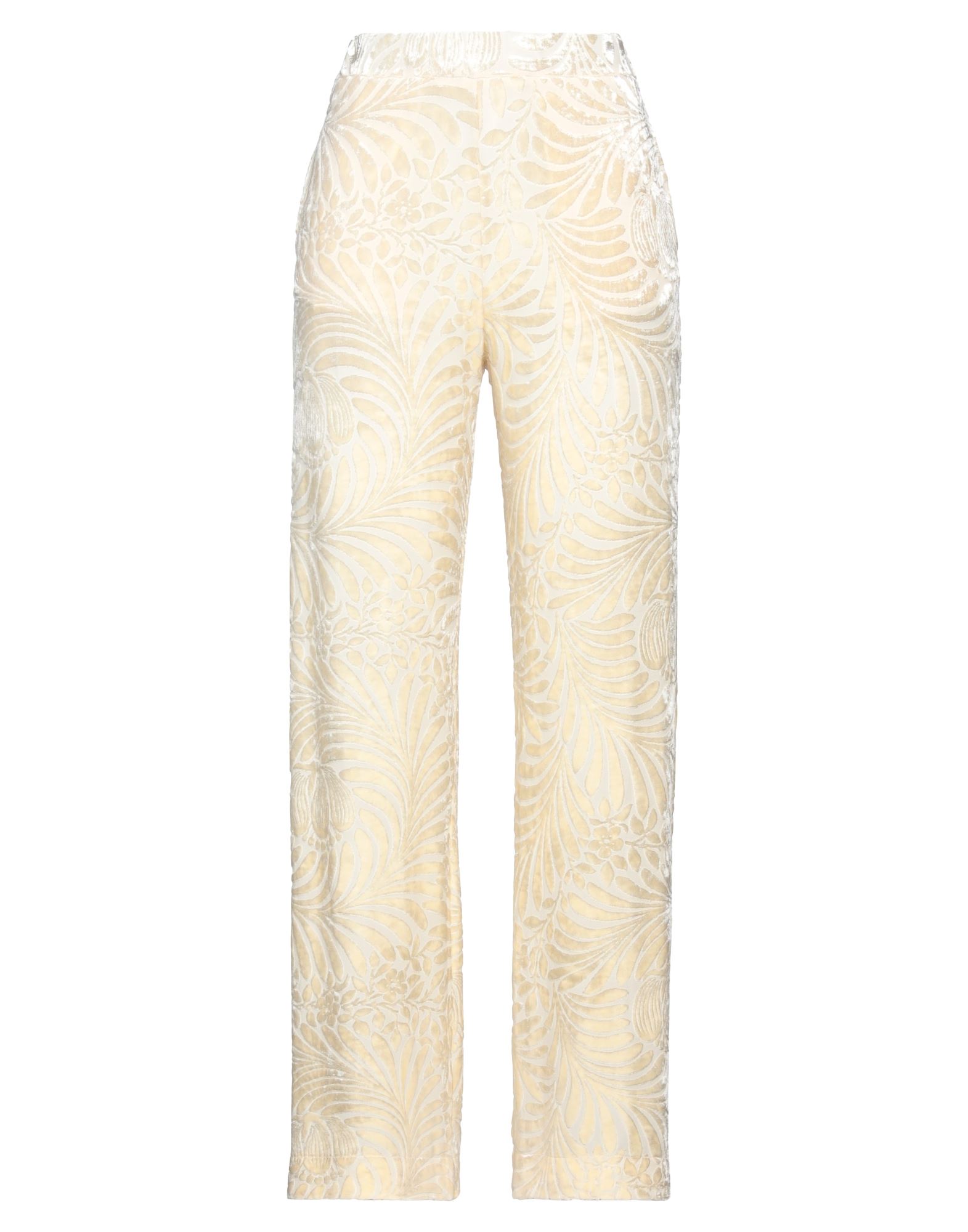 셔닐, 스트레이트 레그, 플로럴 모티브, 레귤러 핏. 이미지