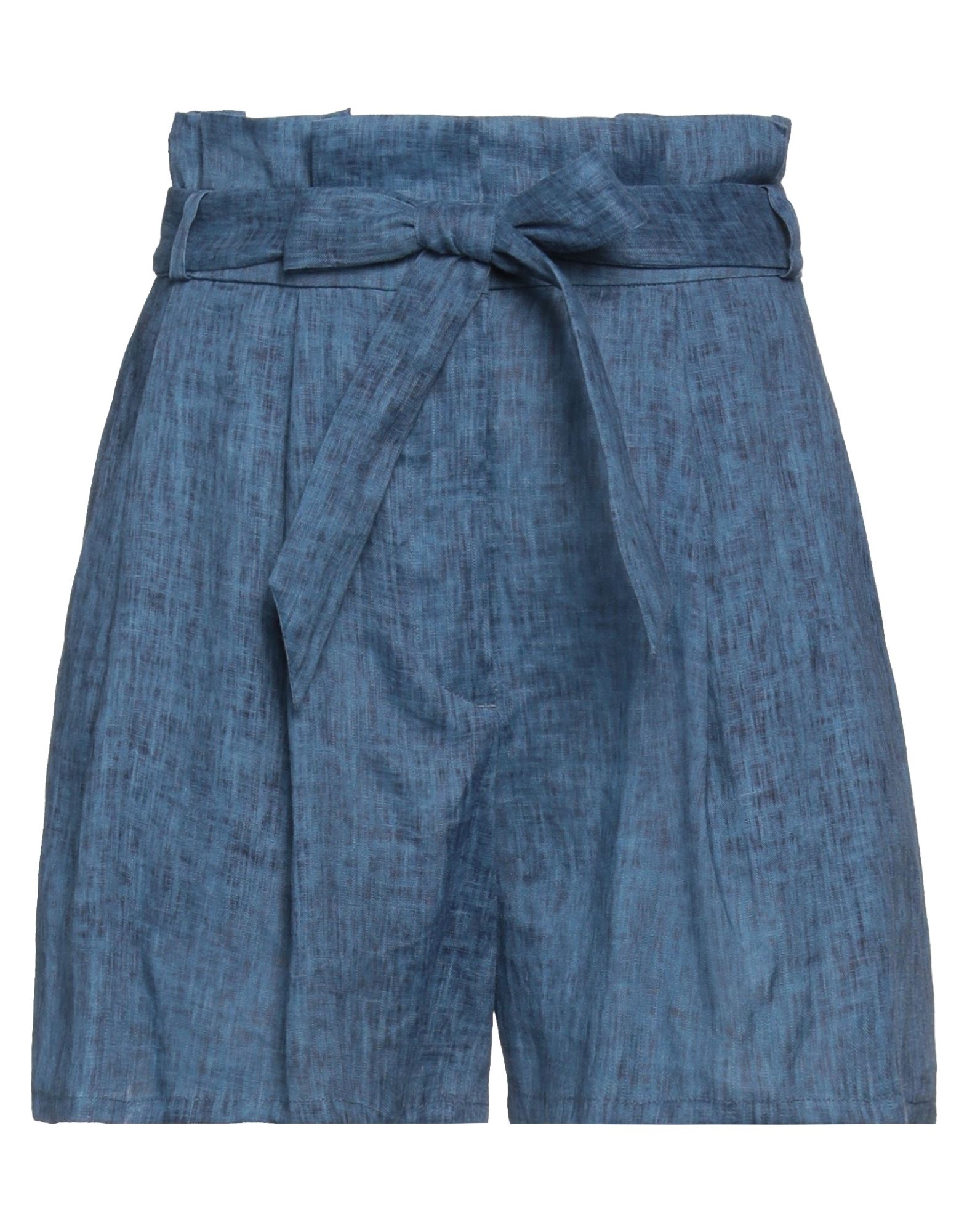 반바지, 리넨, 솔리드 컬러, 벨트, 하이 웨이스트, 지퍼 여밈, 후크 여밈, 멀티 포켓, 드라이클리닝, 표백 금지, 건조기 사용불가. 이미지