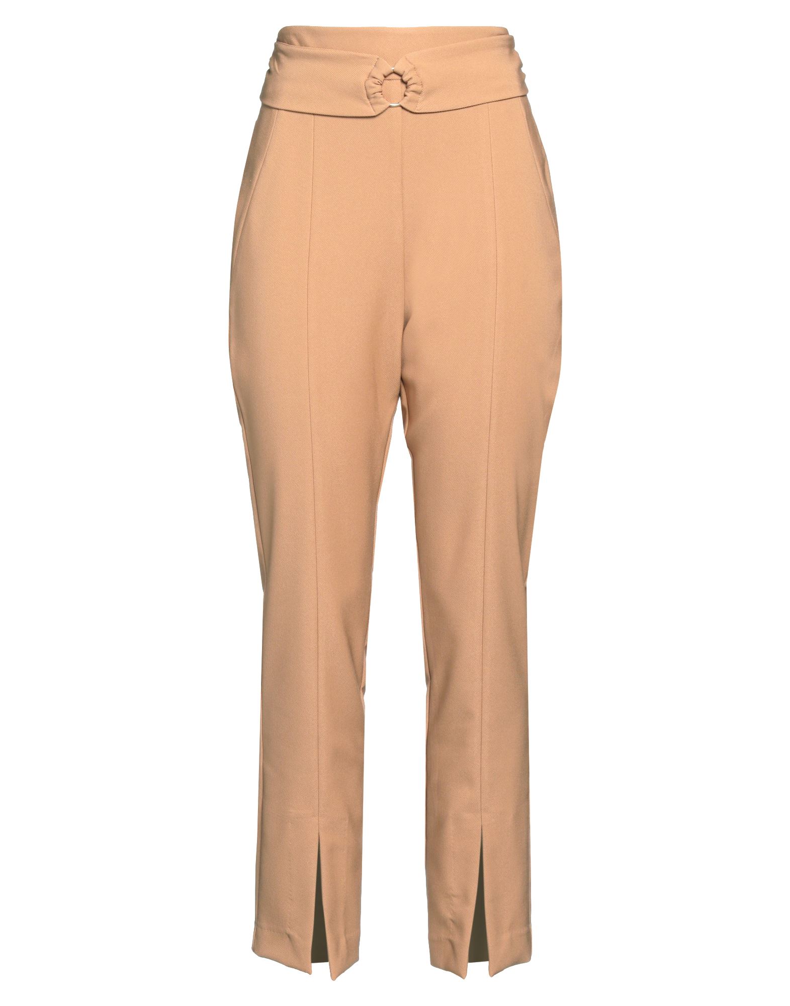 트윌, 브랜드 로고, 솔리드 컬러, 하이 웨이스트, 레귤러 핏, 지퍼 여밈, 포켓 없음, 스트레치, 세탁기 세탁 또는 드라이클리닝, 표백 금지, 건조기 사용불가, 테이퍼드 팬츠. 이미지