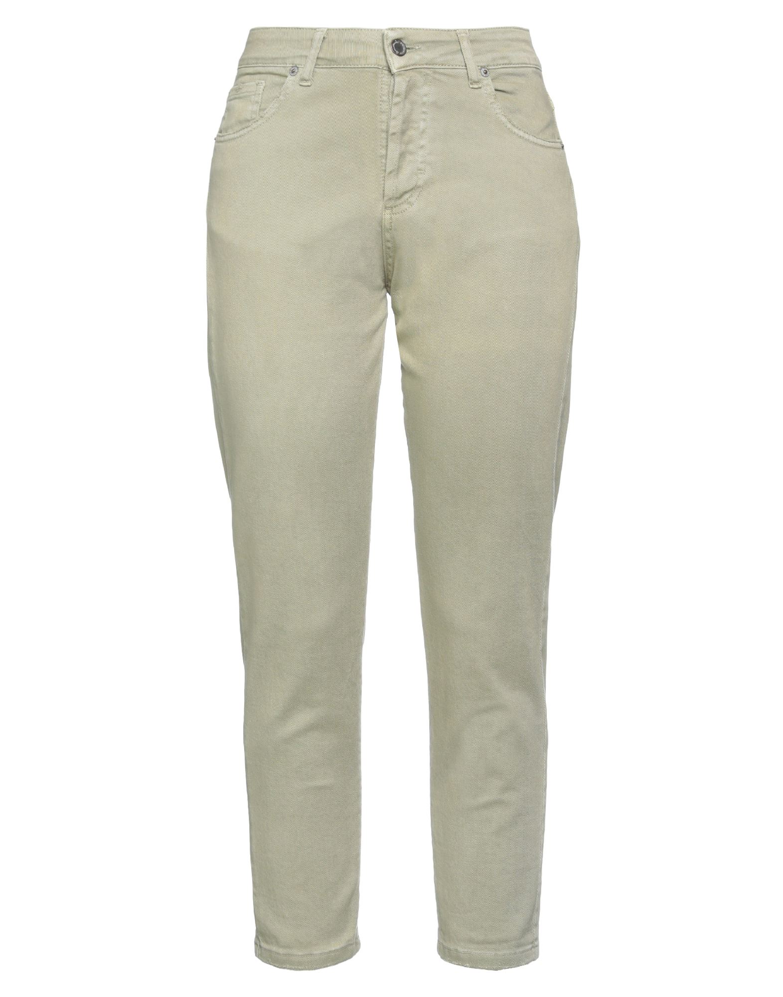 데님, 해진 효과, 브랜드 로고, 솔리드 컬러, 컬러 워싱, 노멀 웨이스트, 벨트 루프, 테이퍼드 레그, 레귤러 핏, 버튼 여밈, 포켓 5개, 스트레치, 맘핏 스타일. 이미지