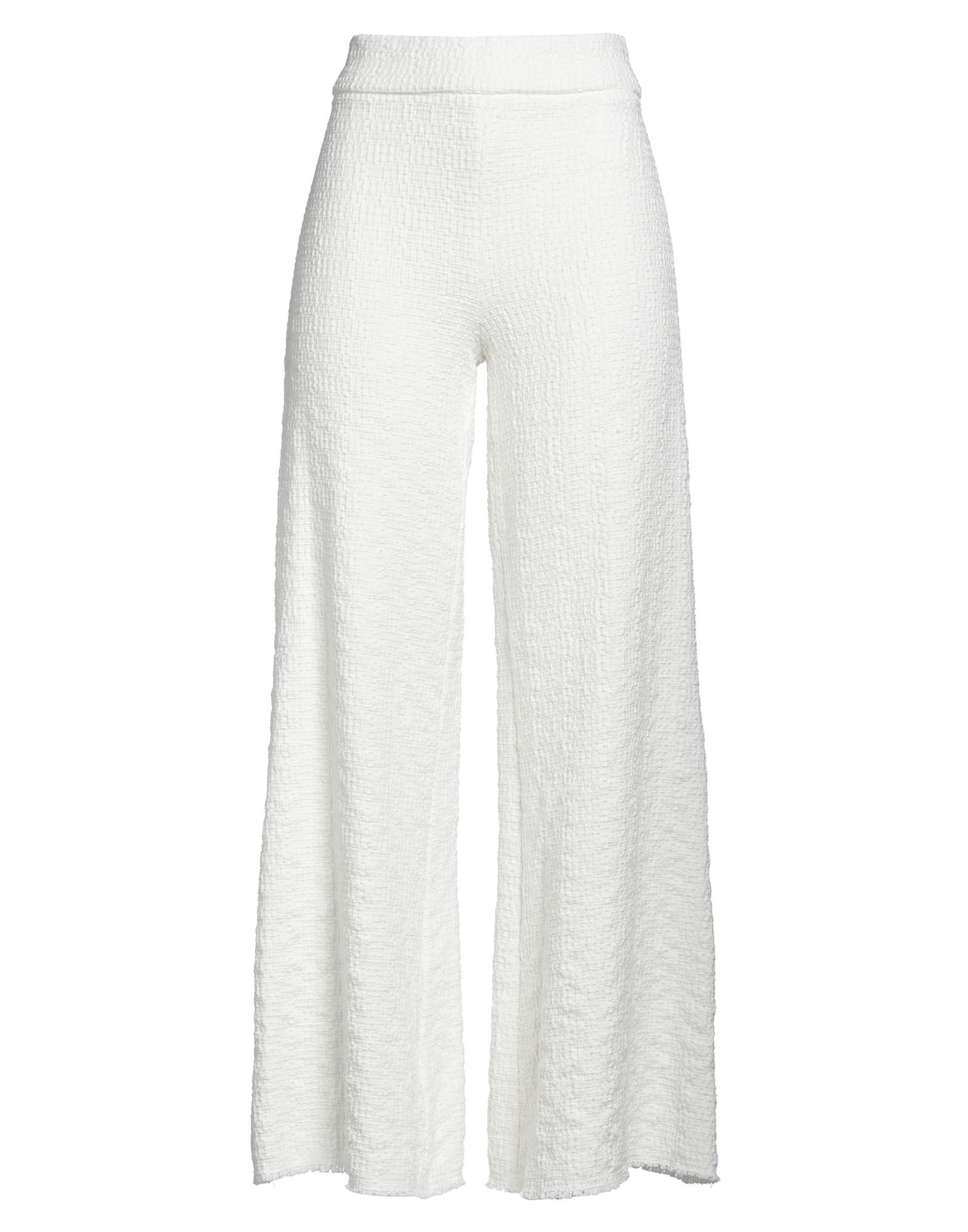 플레어 팬츠, 트위드, 솔리드 컬러, 장식 부착 없음, 하이 웨이스트, 엘라스틱 웨이스트라인, 레귤러 핏, 포켓 없음, 드라이클리닝, 표백 금지, 건조기 사용불가. 이미지