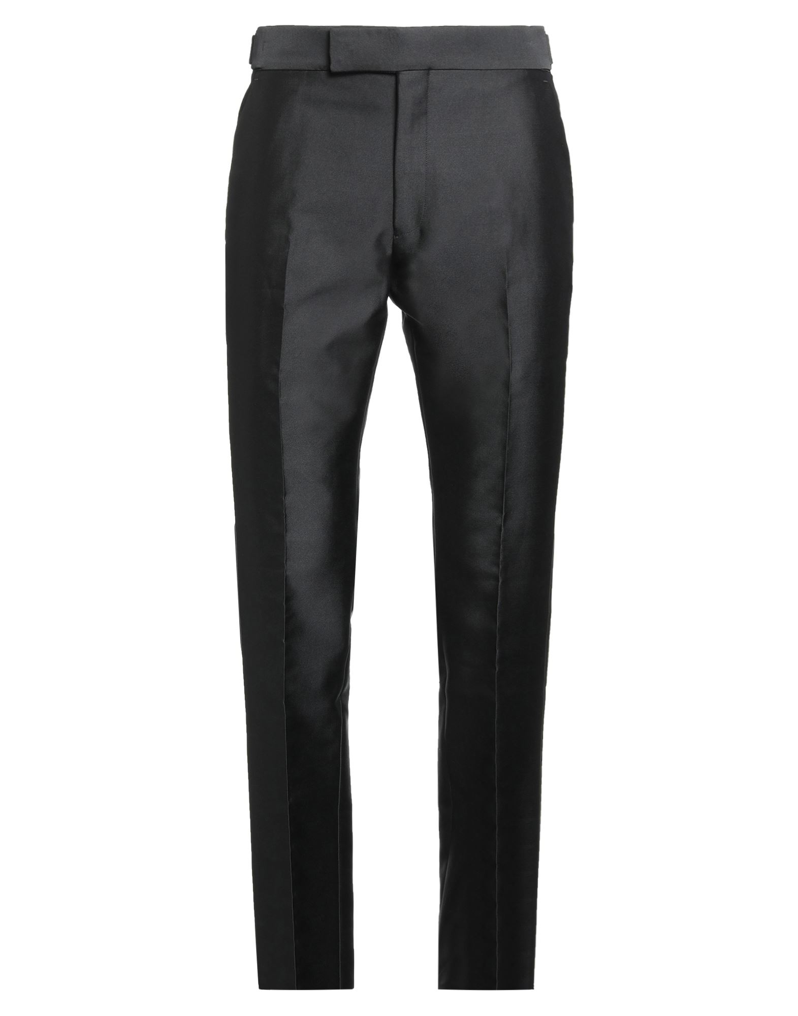 테일러드 팬츠, 트윌, 솔리드 컬러, 장식 부착 없음, 하이 웨이스트, 벨트 루프, 스키니 레그, 레귤러 핏, 지퍼 여밈, 멀티 포켓, 드라이클리닝, 표백 금지, 건조기 사용불가. 이미지