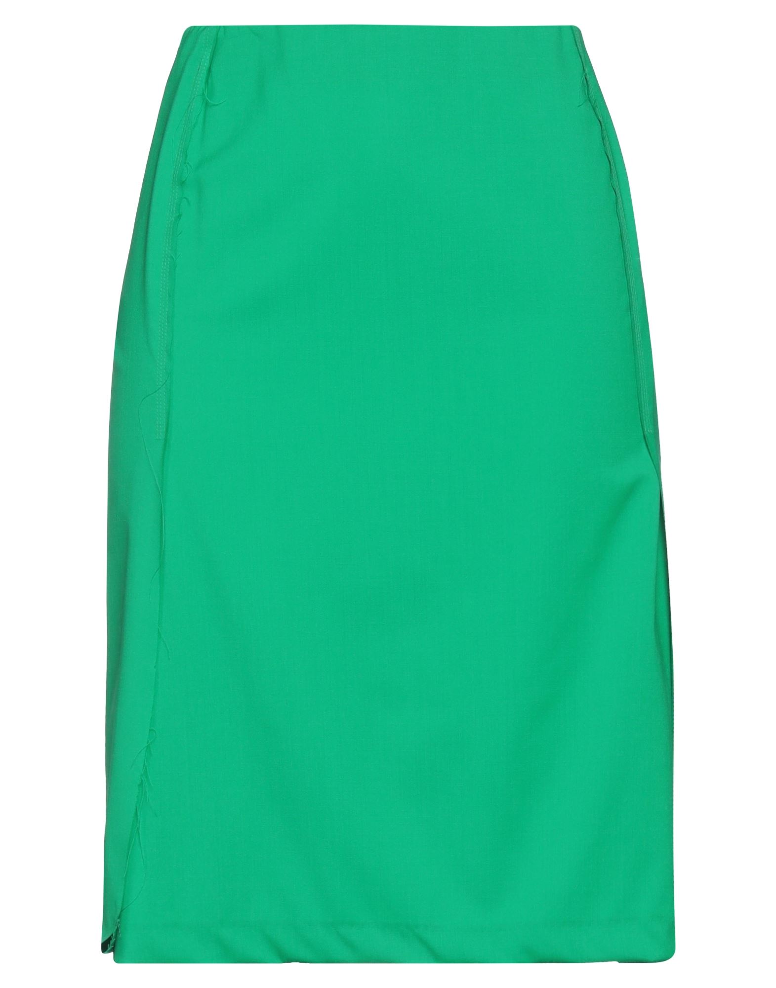 크레이프, 장식 부착 없음, 솔리드 컬러, 안감없음, 지퍼 여밈, 포켓 없음, 플레어 스커트. 이미지