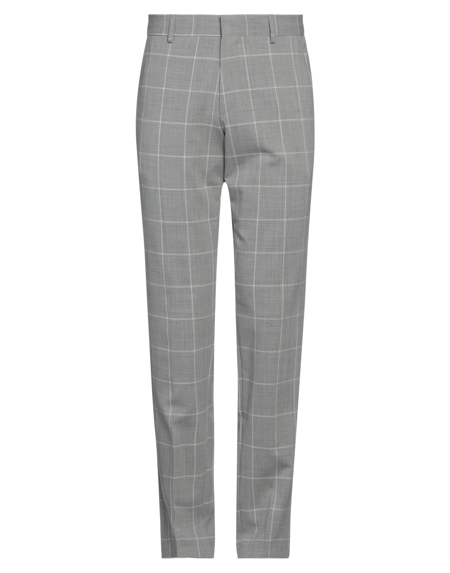 테일러드 팬츠, 우븐, 스트레치 패브릭, 체크, 장식 부착 없음, 노멀 웨이스트, 벨트 루프, 테이퍼드 레그, 스키니, 지퍼 여밈, 후크 여밈, 슬릿 포켓, 웰트 포켓, 드라이클리닝, 표백 금지, 건조기 사용불가. 이미지