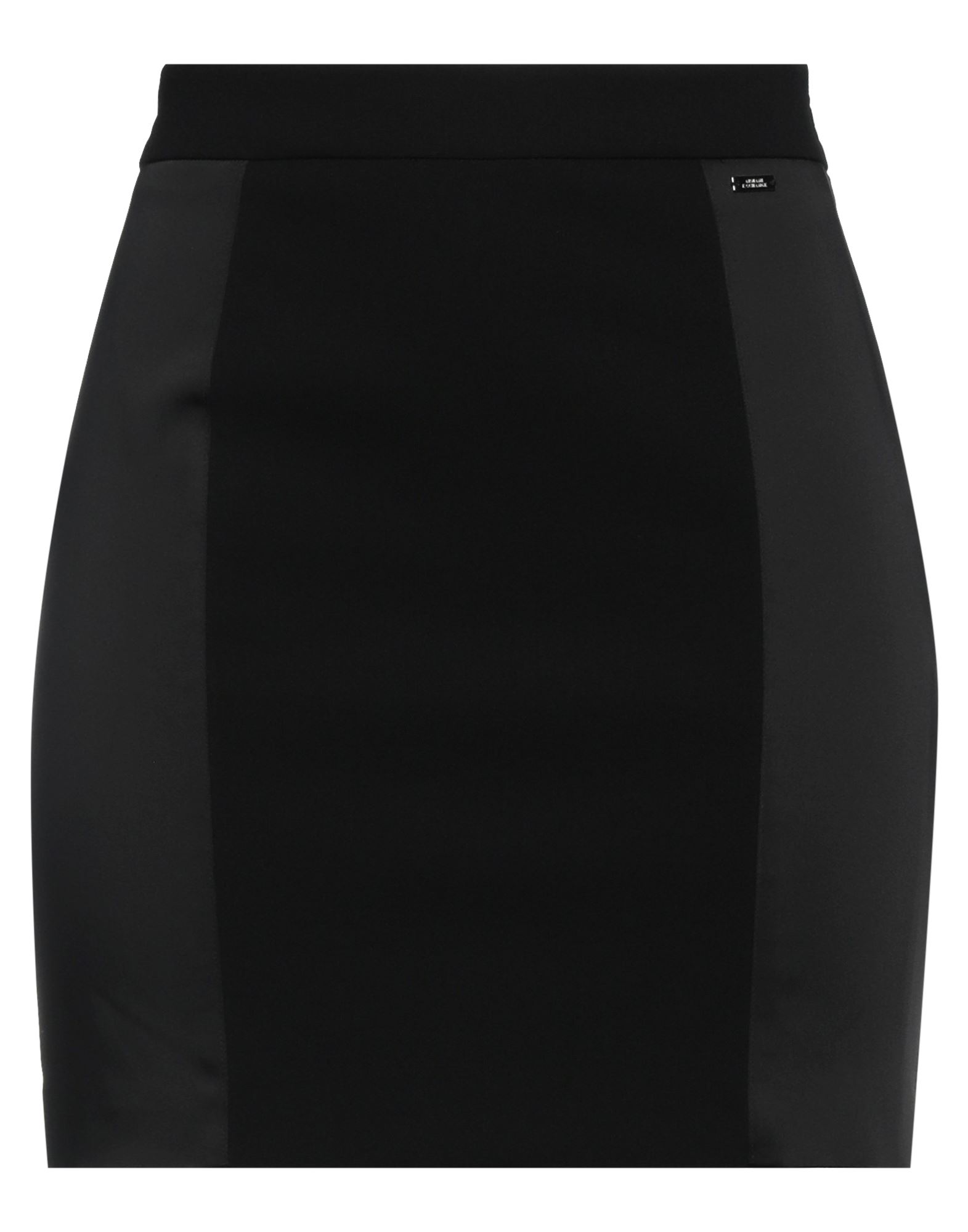 크레이프, 새틴, 브랜드 로고, 솔리드 컬러, 안감있음, 지퍼 클로저, 포켓 없음, 펜슬 스커트. 이미지