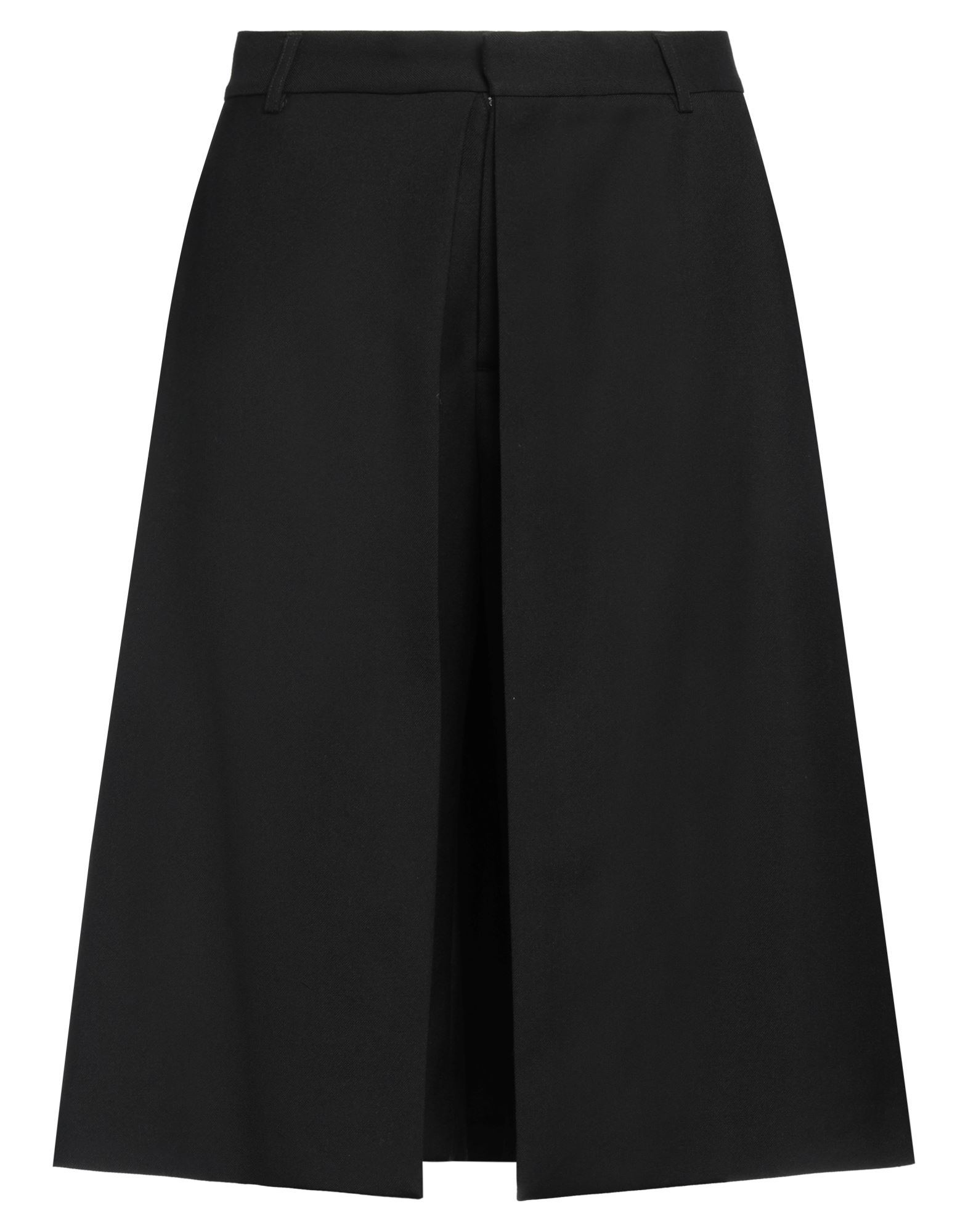 퀼로트, 트윌, 솔리드 컬러, 장식 부착 없음, 하이 웨이스트, 컴포트 핏, 후크 여밈, 지퍼 여밈, 멀티 포켓, 드라이클리닝, 표백 금지, 건조기 사용불가. 이미지