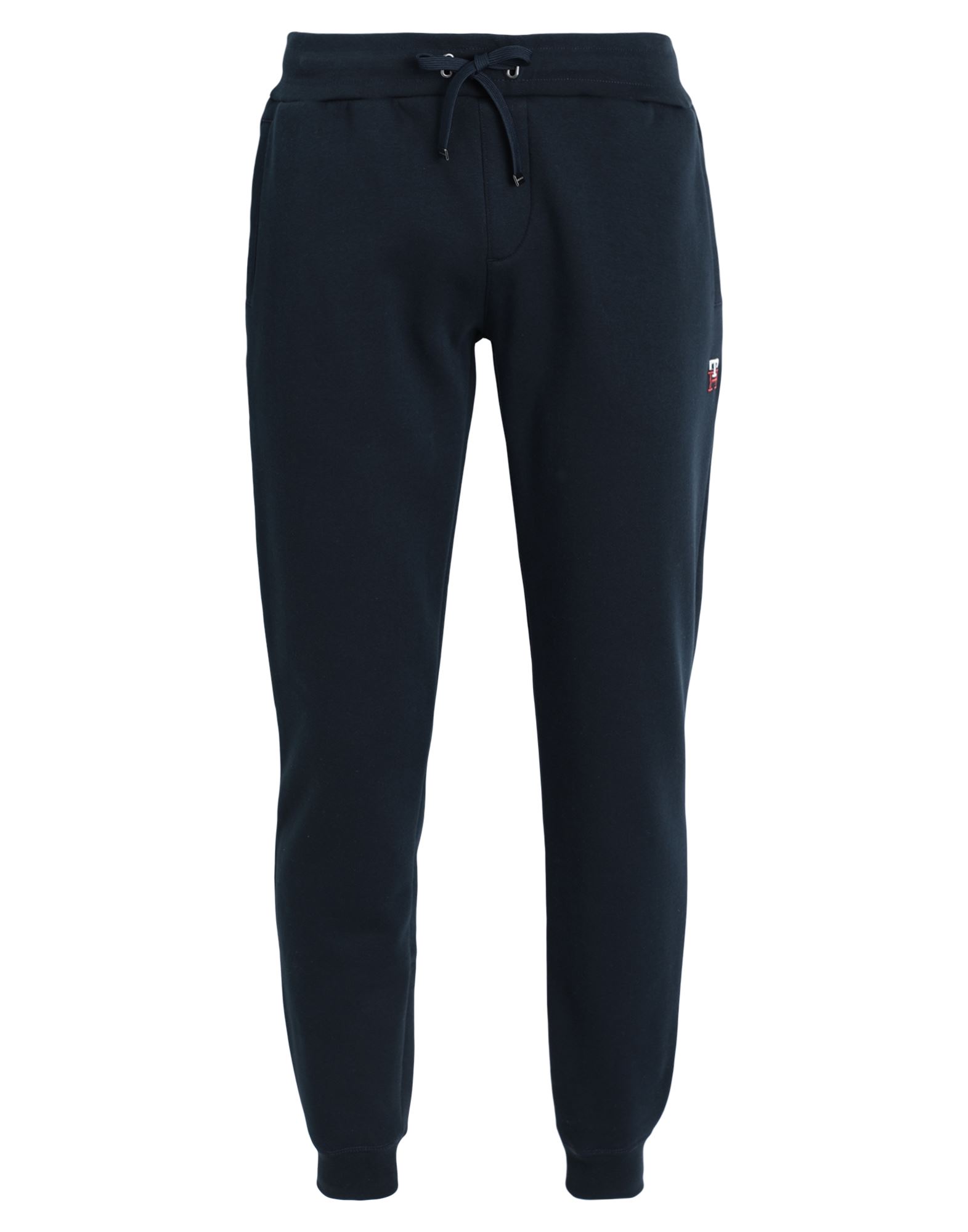 플리스, 브랜드 로고, 자수, 솔리드 컬러, 노멀 웨이스트, 엘라스틱 웨이스트, 테이퍼드 레그, 컴포트 핏, 기모 플리스 소재 내부, 드로스트링, 멀티 포켓, 스포츠. 이미지