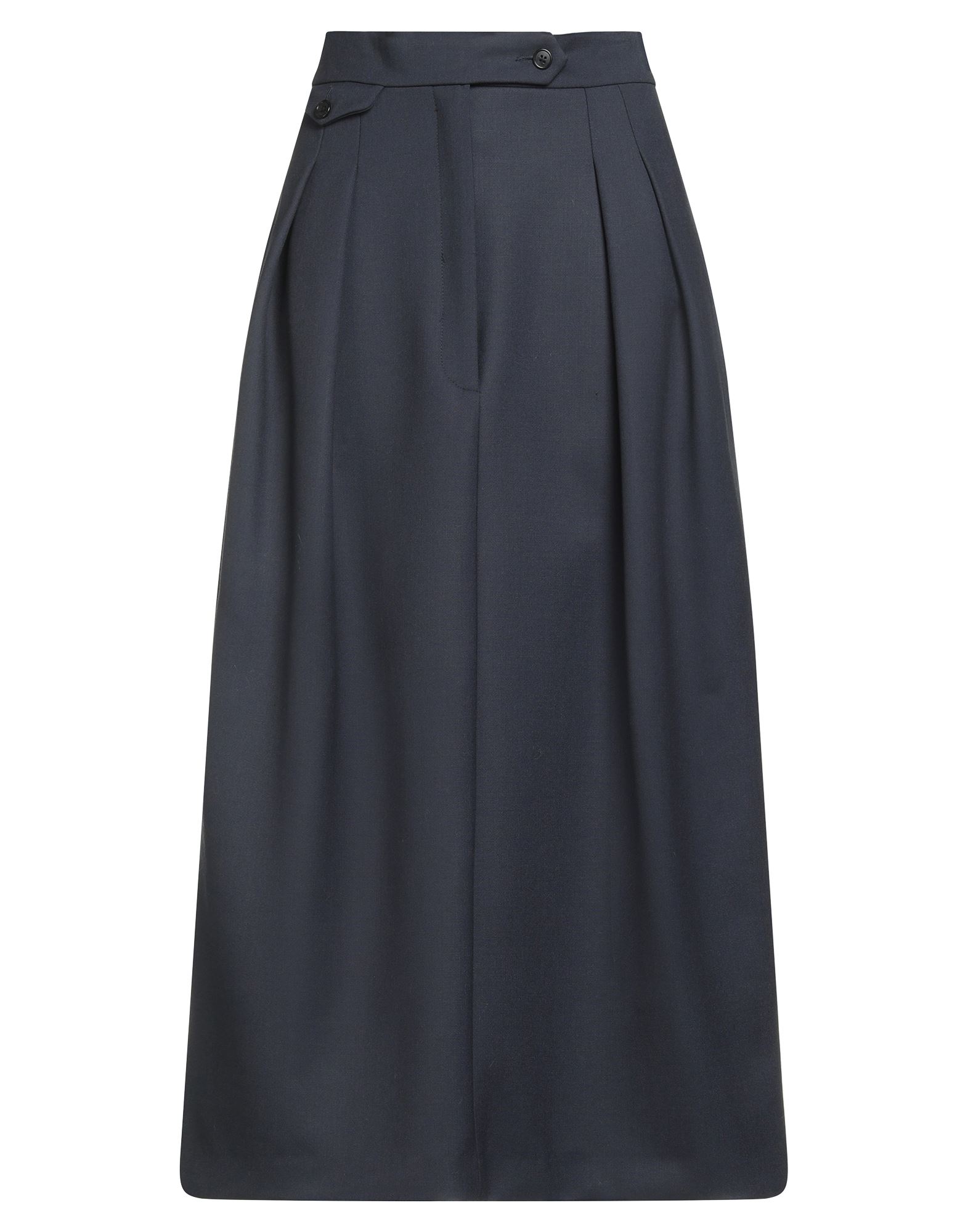 울 보일, 다트, 솔리드 컬러, 안감없음, 버튼 여밈, 지퍼 여밈, 백 슬릿, 멀티 포켓, 스트레치, 드라이클리닝, 표백 금지, 건조기 사용불가, 펜슬 스커트, 루즈 핏. 이미지