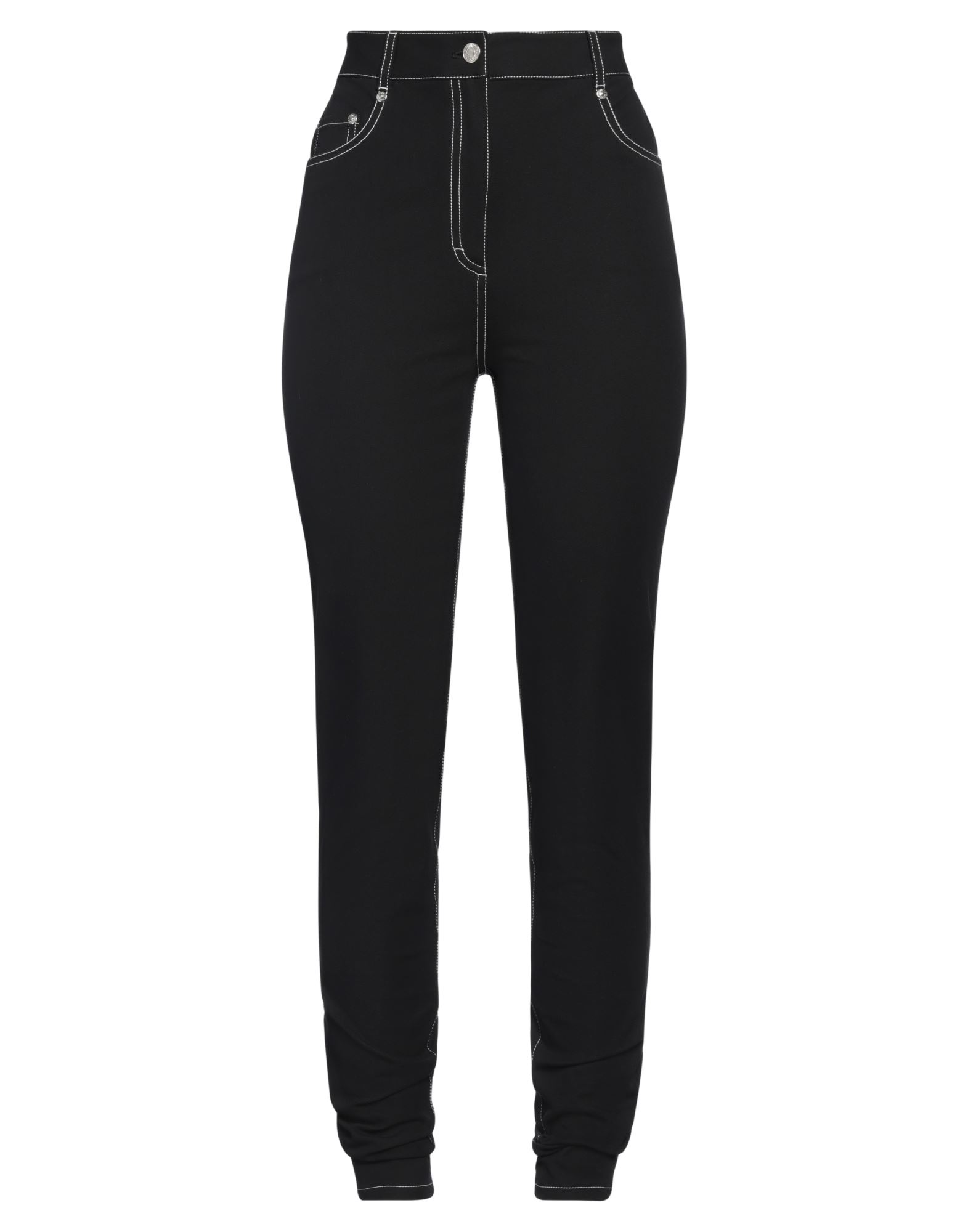 스키니 팬츠, 우븐, 브랜드 로고, 솔리드 컬러, 하이 웨이스트, 벨트 루프, 레귤러 핏, 지퍼 여밈, 1 버튼, 멀티 포켓, 스트레치, 세탁기로 세탁, 표백 금지, 건조기 사용불가, 동물성 비섬유 자재 함유, 이 브랜드는 사이즈가 작게 나옵니다. 이미지