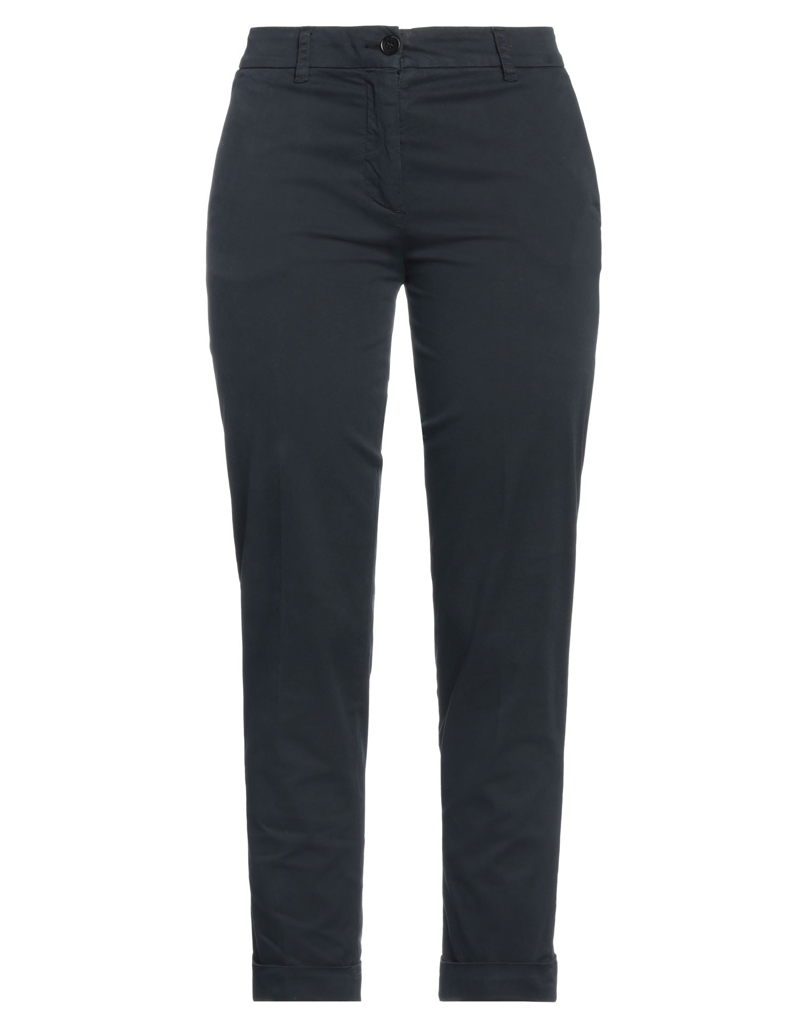 개버딘, 장식 부착 없음, 솔리드 컬러, 하이 웨이스트, 벨트 루프, 테이퍼드 레그, 레귤러 핏, 지퍼 클로저, 2 버튼, 커프드 헴, 멀티 포켓, 스트레치, 치노. 이미지