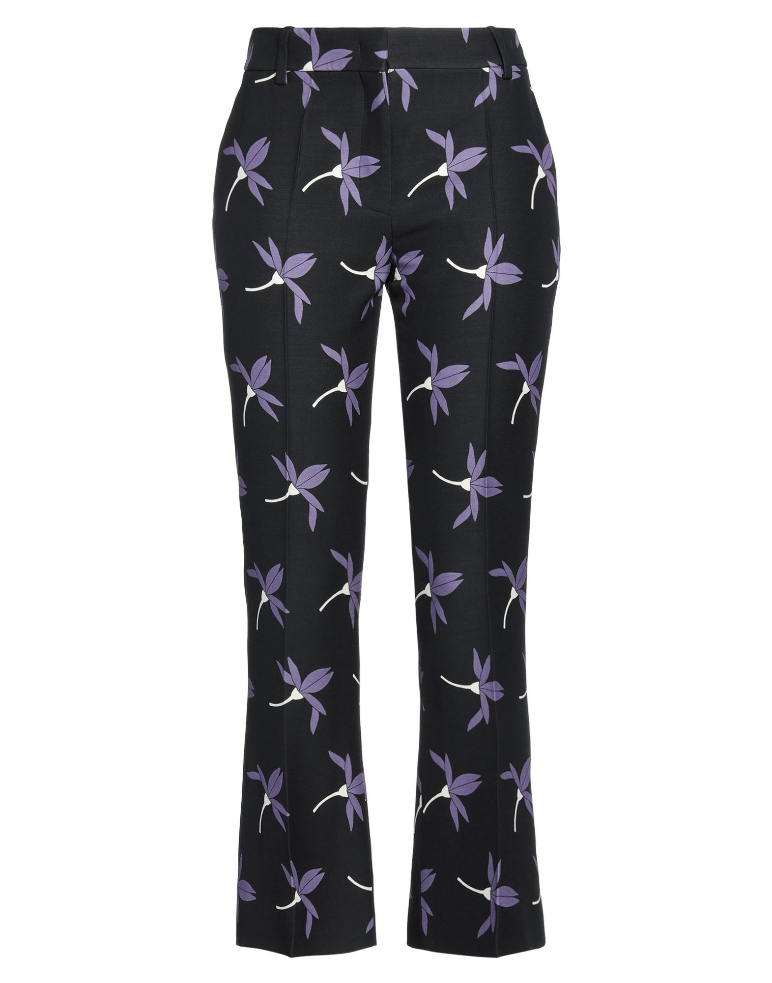 스트링, 다트, 플로럴 모티브, 레귤러 핏, 와이드 레그. 이미지