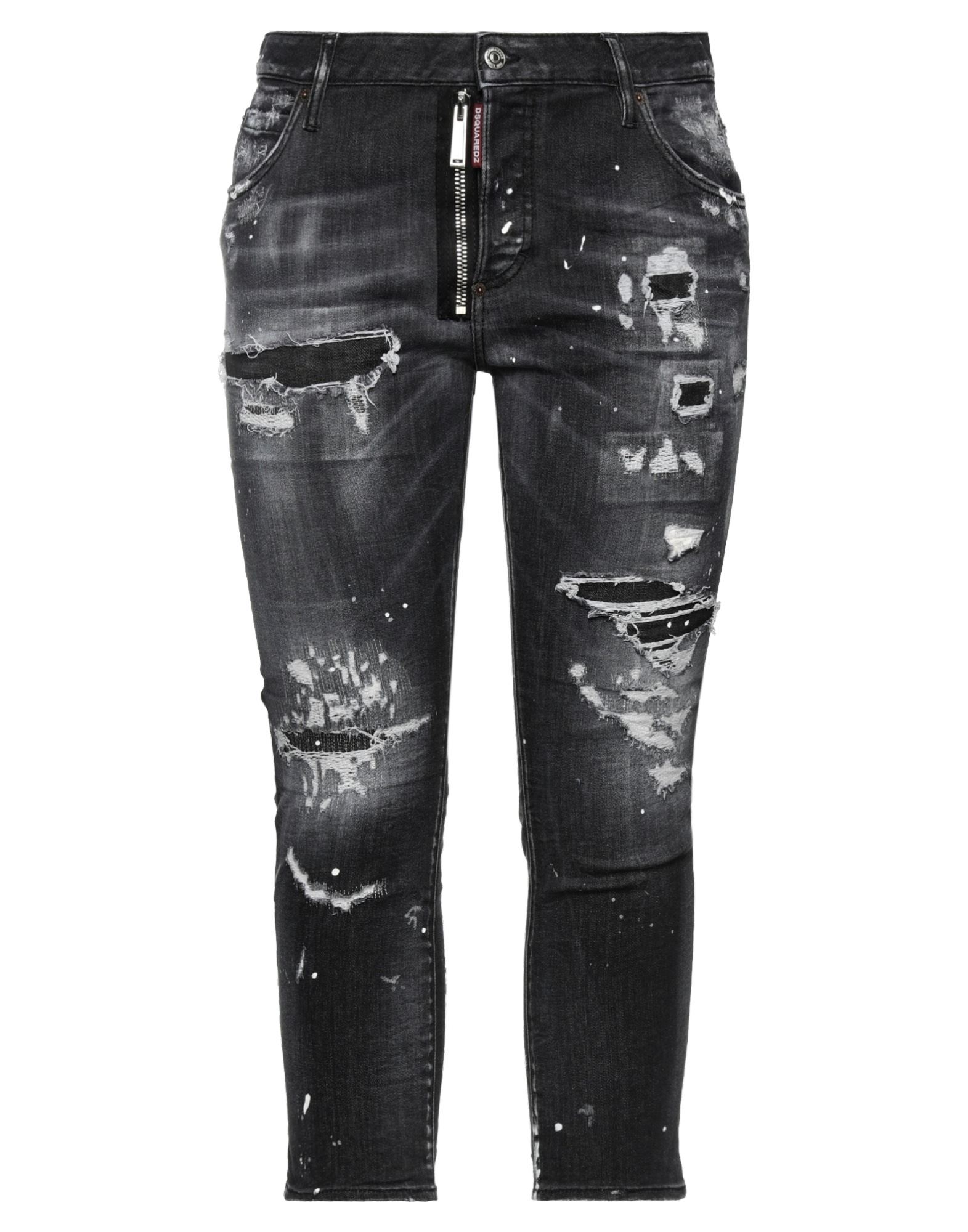 테이퍼드 진, 데님, 솔리드 컬러, 브랜드 로고, 컬러 워싱, 노멀 웨이스트, 레귤러 핏, 히든 버튼 여밈, 멀티 포켓, 스트레치. 이미지