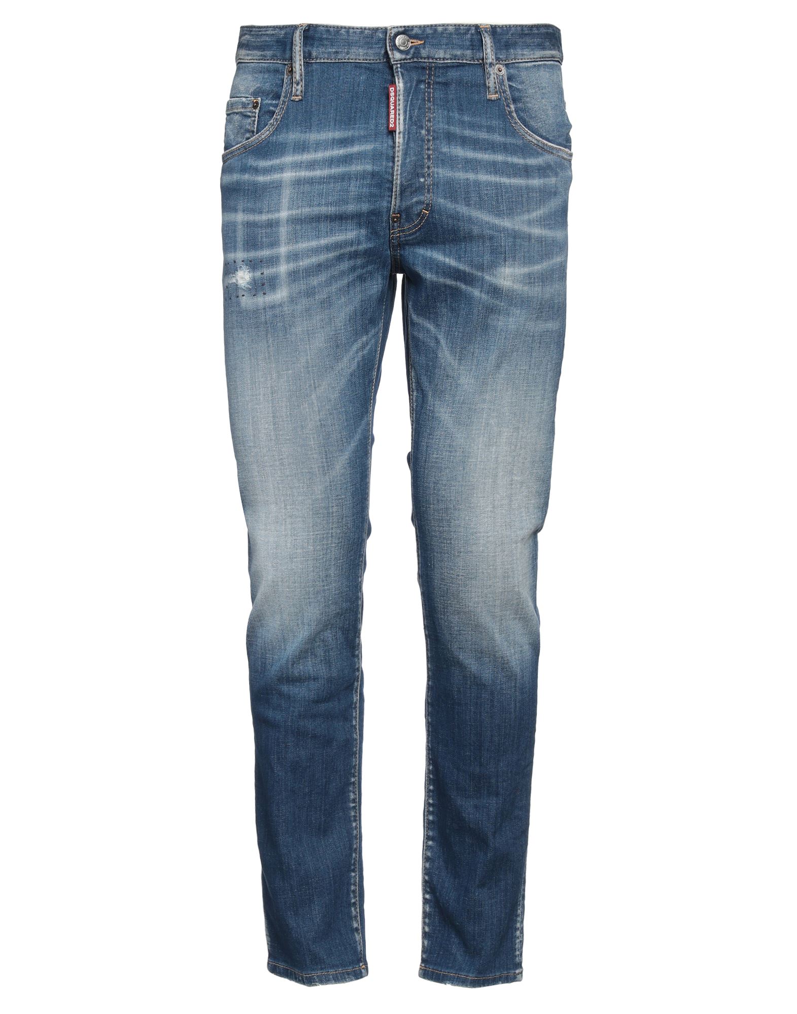 스키니 진, 데님, 바랜 효과, 디스트레스드 효과, 솔리드 컬러, 브랜드 로고, 미디엄 워싱, 노멀 웨이스트, 벨트 루프, 레귤러 핏, 버튼 여밈, 멀티 포켓, 스트레치 패브릭, 세탁기 세탁 또는 드라이클리닝, 표백 금지, 건조기 사용불가. 이미지