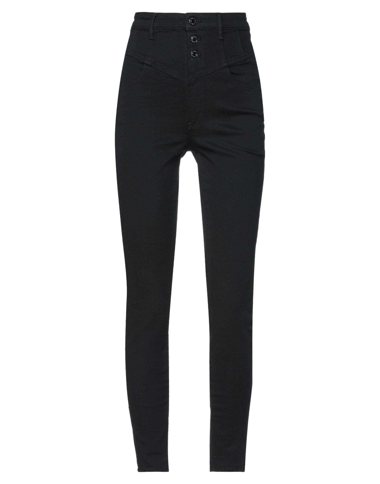 스키니 진, 데님, 스트레치 패브릭, 솔리드 컬러, 브랜드 로고, 컬러 워싱, 하이 웨이스트, 스키니, 버튼 여밈, 지퍼 여밈, 지퍼 포켓, 세탁기로 세탁, 표백 금지, 건조기 사용불가. 이미지