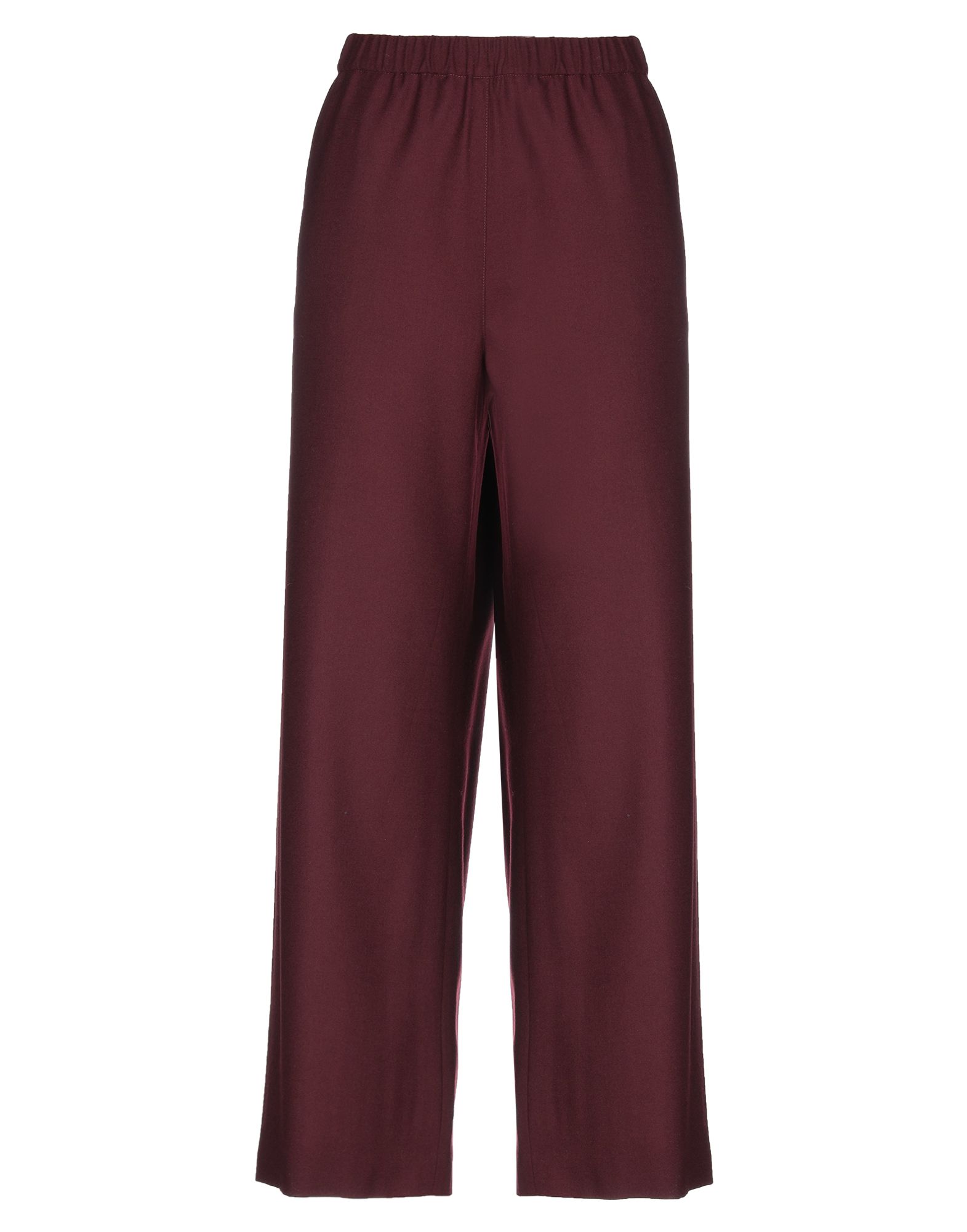 플란넬, 장식 부착 없음, 솔리드 컬러, 하이 웨이스트, 컴포트 핏, 와이드 레그, 엘라스틱 웨이스트, 멀티 포켓. 이미지