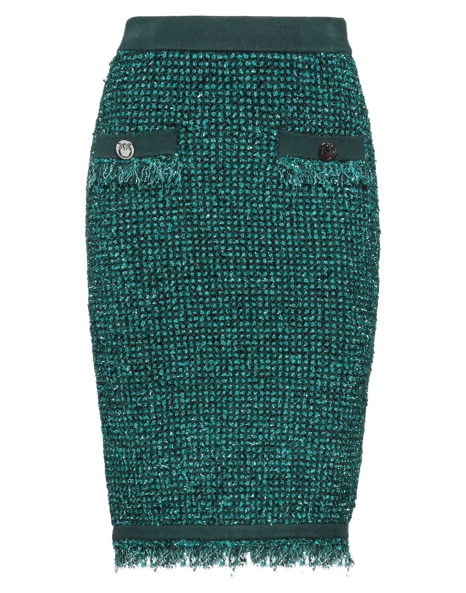 펜슬 스커트, 트위드, 투톤 패턴, 브랜드 로고, 안감있음, 포켓 없음, 손세탁 또는 드라이클리닝, 표백 금지, 건조기 사용불가, 편안함과 우아함이 결합된 격식을 갖춘 세련된 포멀 오피스 룩. 이미지