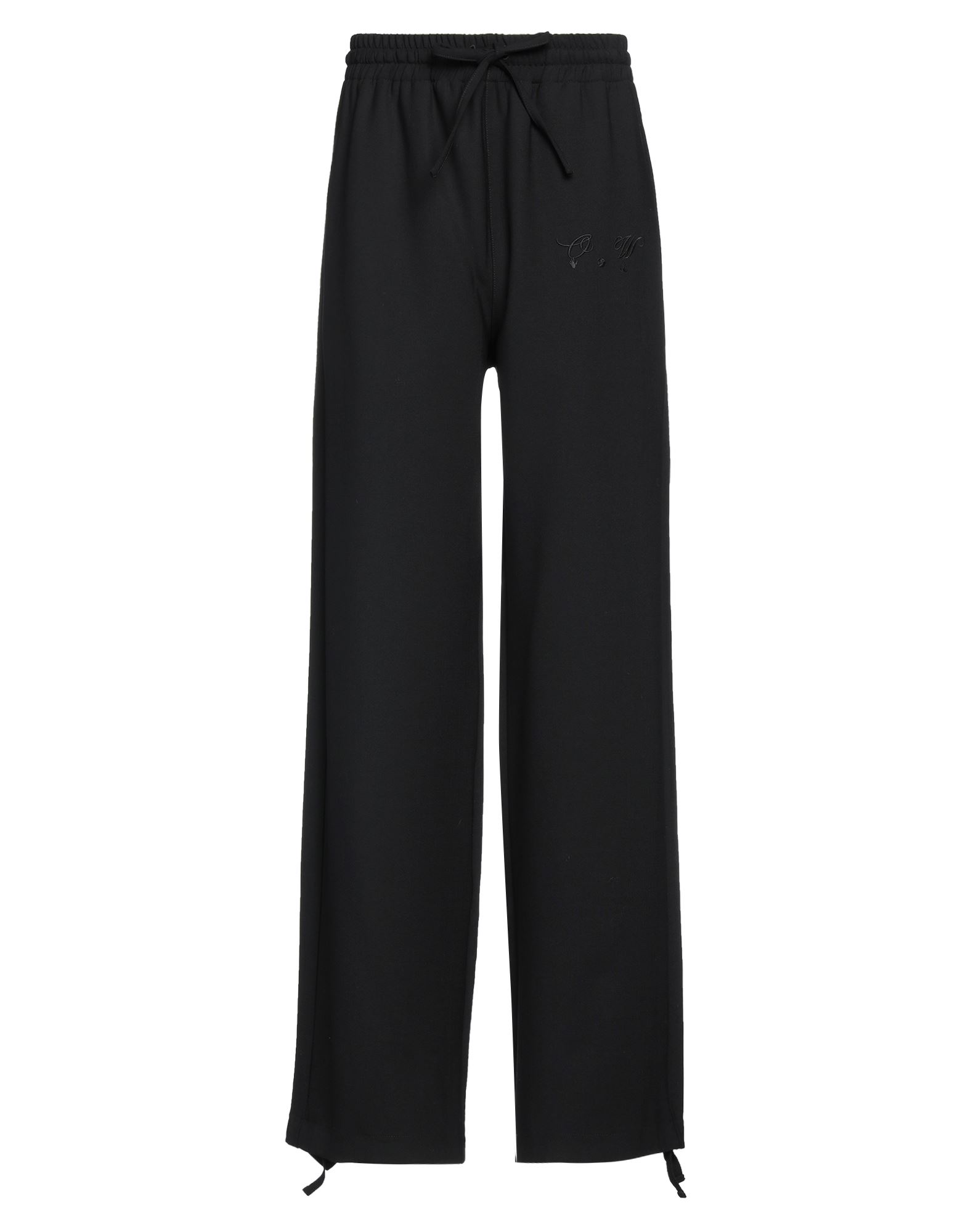 평직, 자수, 브랜드 로고, 솔리드 컬러, 하이 웨이스트, 엘라스틱 웨이스트, 와이드 레그, 컴포트 핏, 드로스트링, 드로스트링 헴라인, 멀티 포켓, 기타 바지. 이미지