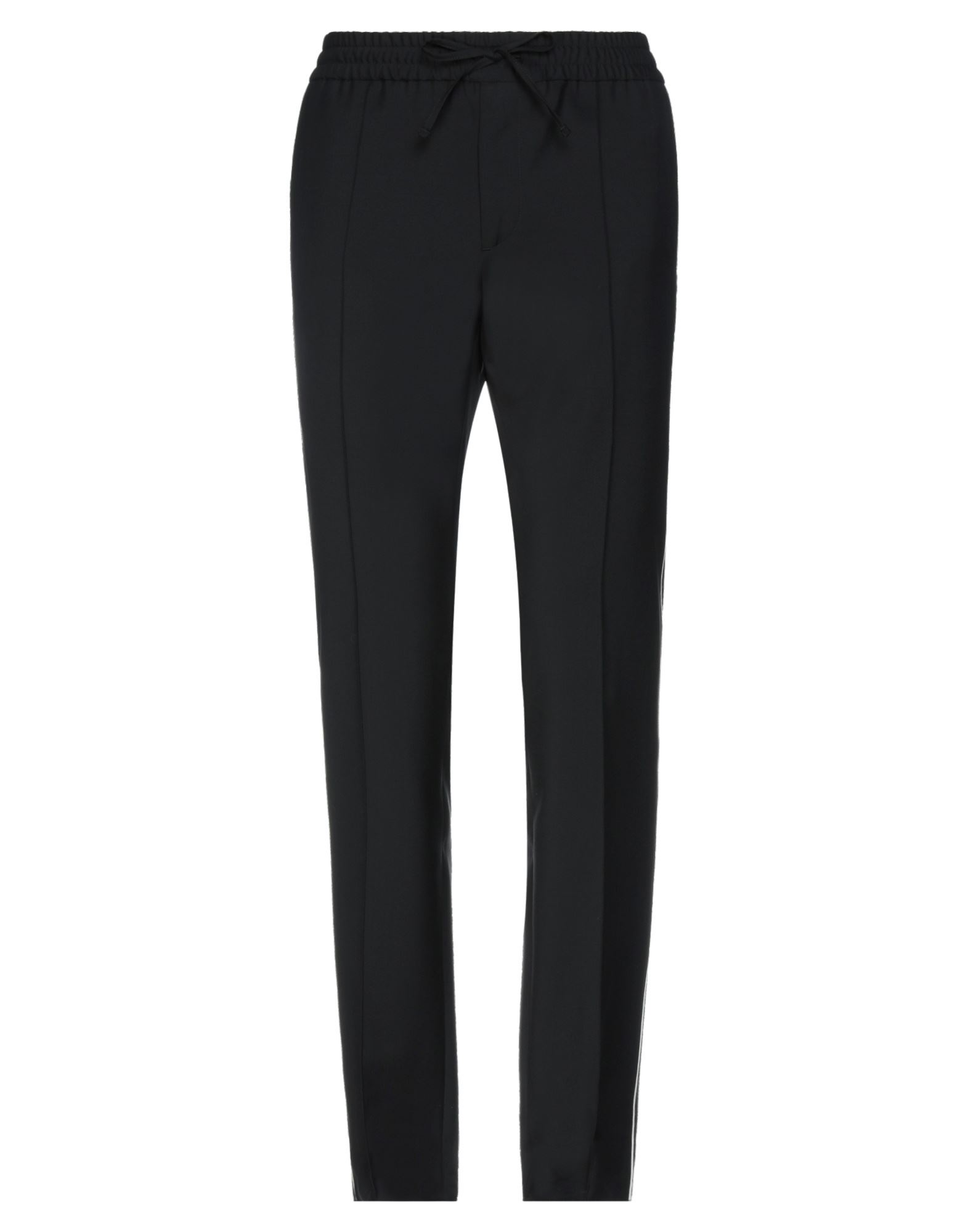 울 보일, 사이드 스트라이프, 솔리드 컬러, 노멀 웨이스트, 컴포트 핏, 스트레이트 레그, 드로스트링, 멀티 포켓, 라지 핏. 이미지