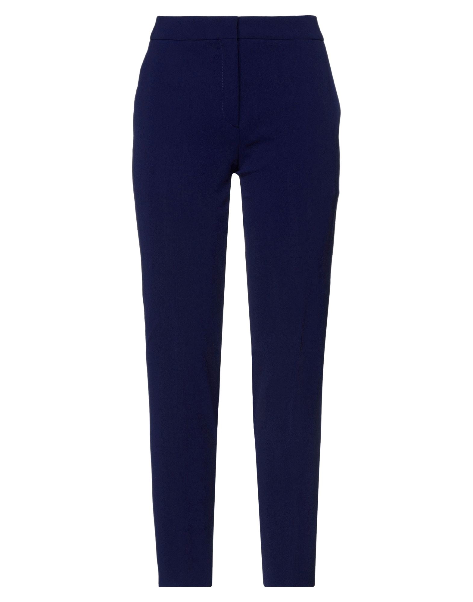 테이퍼드 팬츠, 크레이프, 솔리드 컬러, 장식 부착 없음, 노멀 웨이스트, 스키니, 후크 여밈, 지퍼 여밈, 멀티 포켓. 이미지