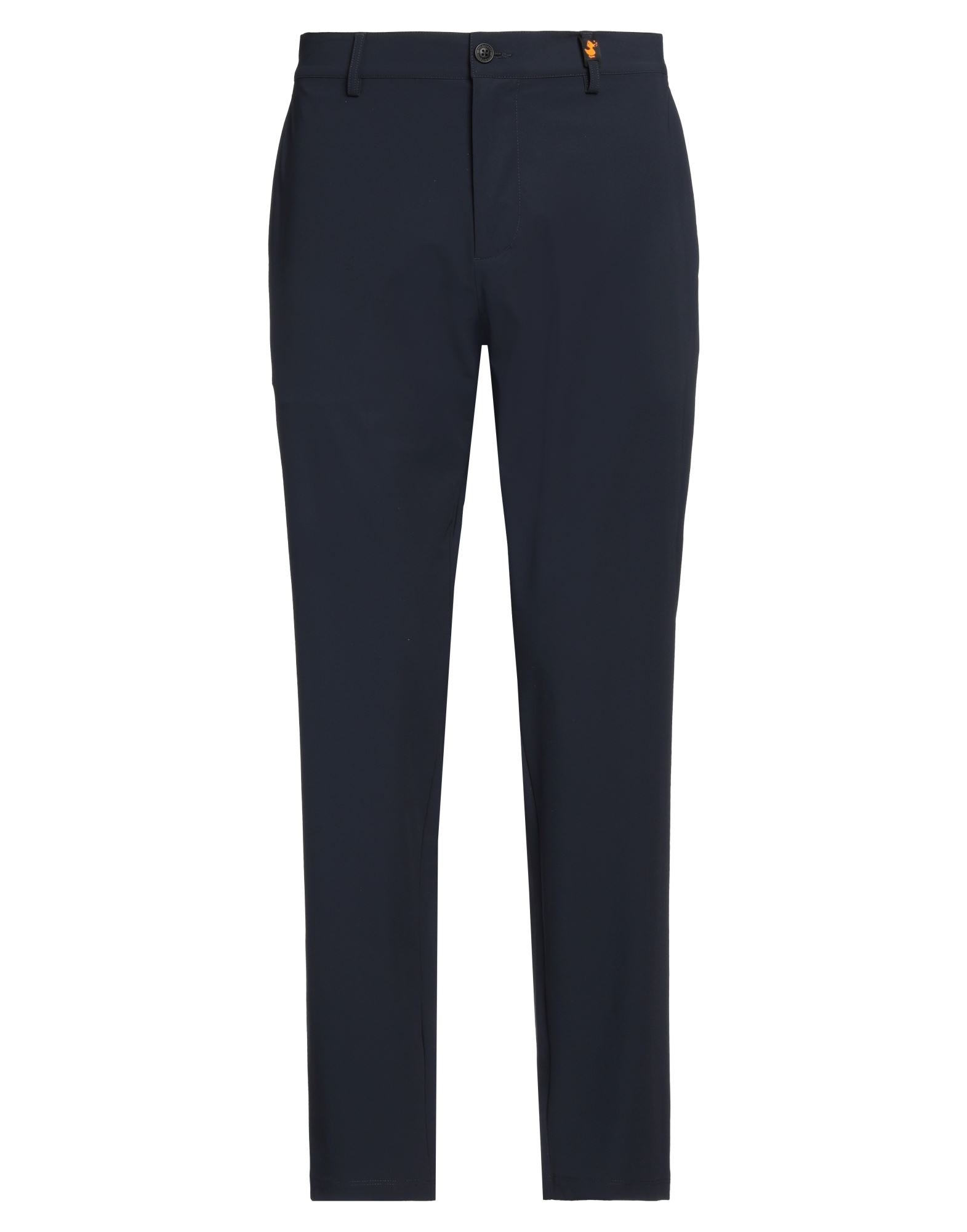 테일러드 팬츠, 크레이프, 솔리드 컬러, 장식 부착 없음, 노멀 웨이스트, 테이퍼드 레그, 레귤러 핏, 지퍼 여밈, 버튼 여밈, 멀티 포켓, 스트레치, 세탁기로 세탁, 표백 금지, 건조기 사용불가, 다림질 금지. 이미지