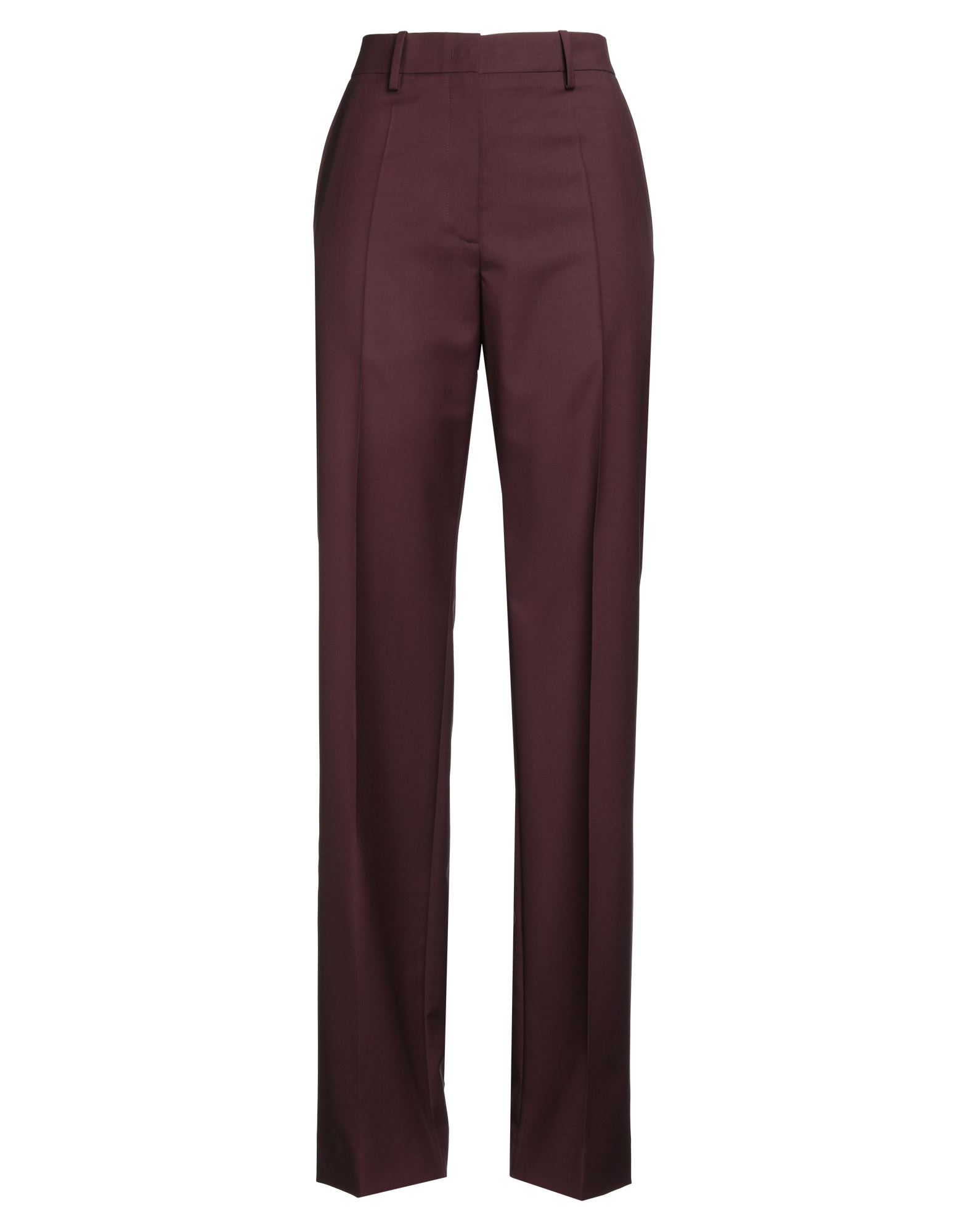 와이드 레그 팬츠, 울 보일, 솔리드 컬러, 장식 부착 없음, 레귤러 핏, 지퍼 여밈, 후크 여밈, 멀티 포켓, 드라이클리닝, 표백 금지, 건조기 사용불가. 이미지