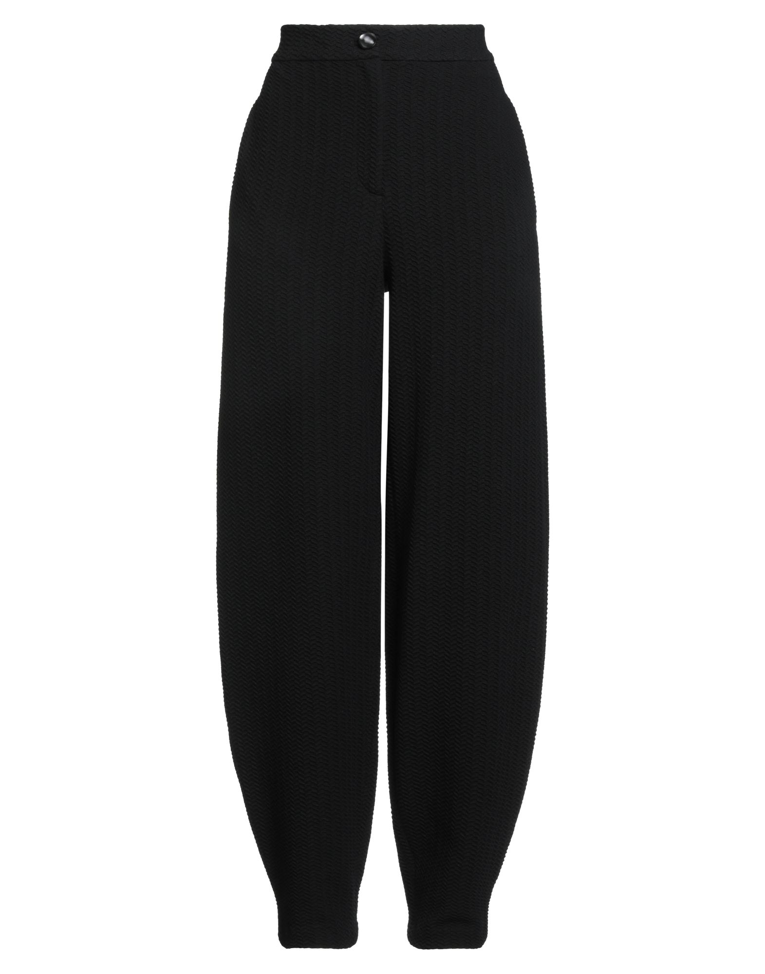 테이퍼드 팬츠, 저지, 솔리드 컬러, 장식 부착 없음, 하이 웨이스트, 레귤러 핏, 지퍼 여밈, 버튼 여밈, 멀티 포켓, 스트레치, 세탁기로 세탁, 표백 금지, 건조기 사용불가. 이미지