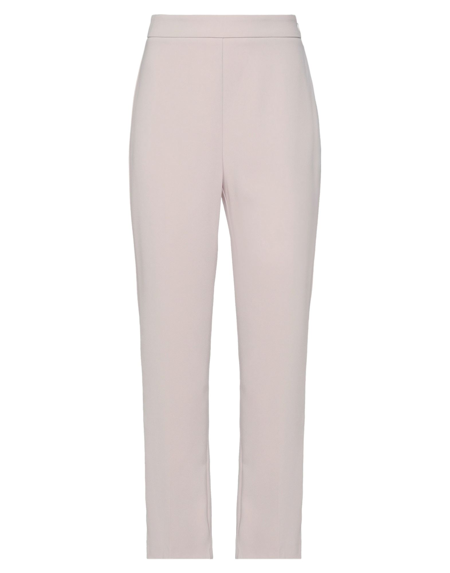 스트레이트 레그 팬츠, 크레이프, 스트레치 패브릭, 솔리드 컬러, 장식 부착 없음, 하이 웨이스트, 레귤러 핏, 지퍼 여밈, 포켓 없음, 드라이클리닝, 건조기 사용불가. 이미지