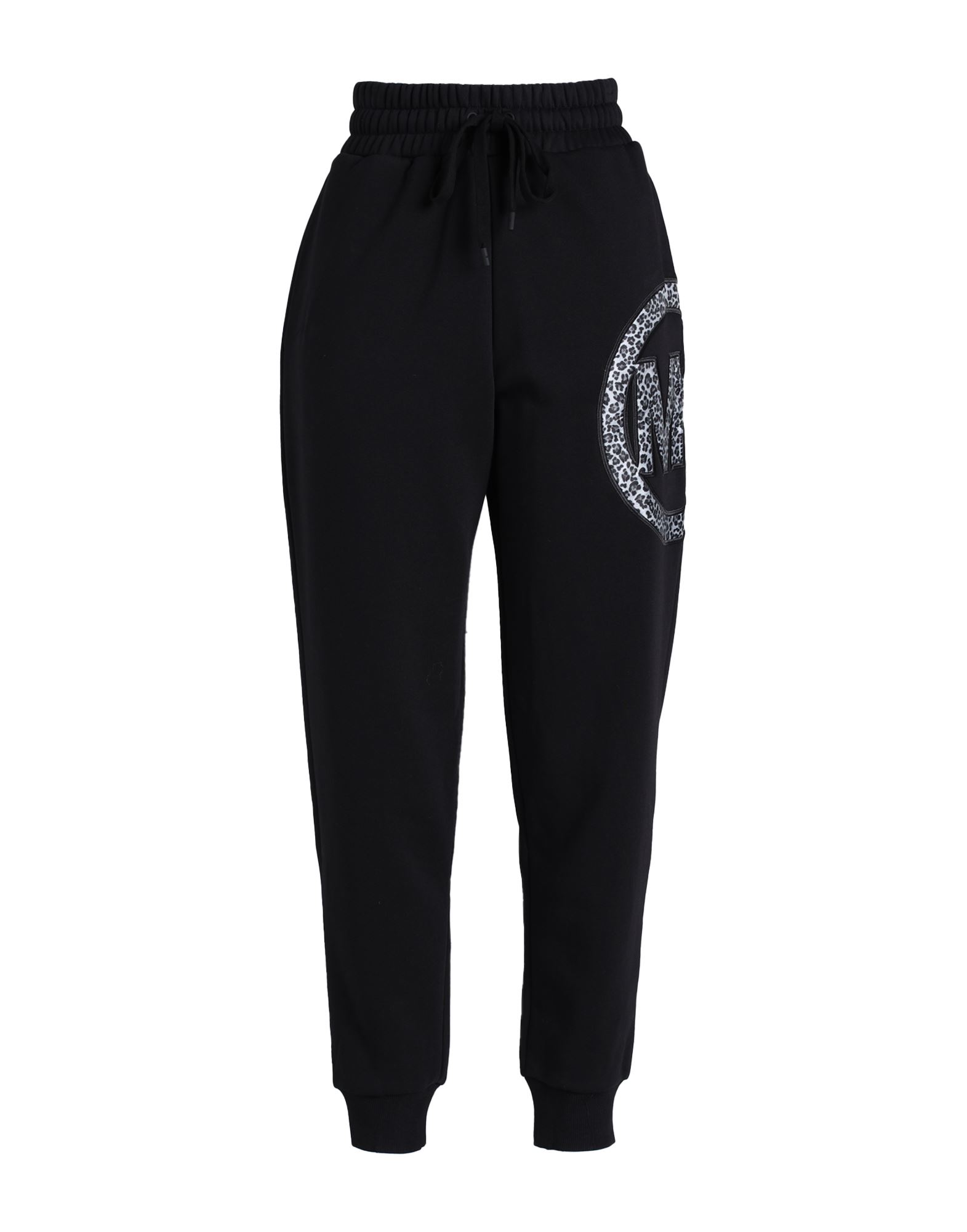 플리스, 자수, 브랜드 로고, 장식 디테일 솔리드 컬러, 엘라스틱 웨이스트, 테이퍼드 레그, 컴포트 핏, 기모 플리스 소재 내부, 드로스트링, 멀티 포켓, 하이 웨이스트, 스포츠. 이미지